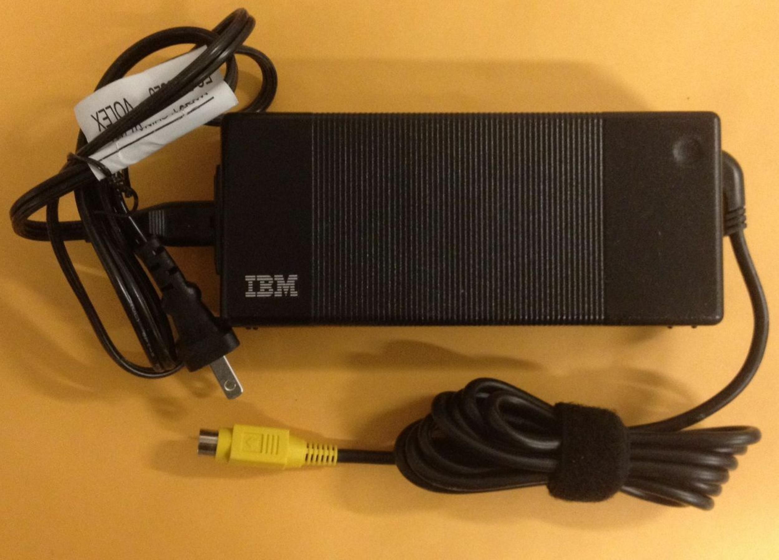 IBM 02K7092 AC ADAPTER 16VDC 7.5A, 6FT CABLE WITH 4 PIN DIN CONNECTOR, DESKTOP STYLE FEMALE 16V DC 7.5A FOR LENOVO CONNECTOR