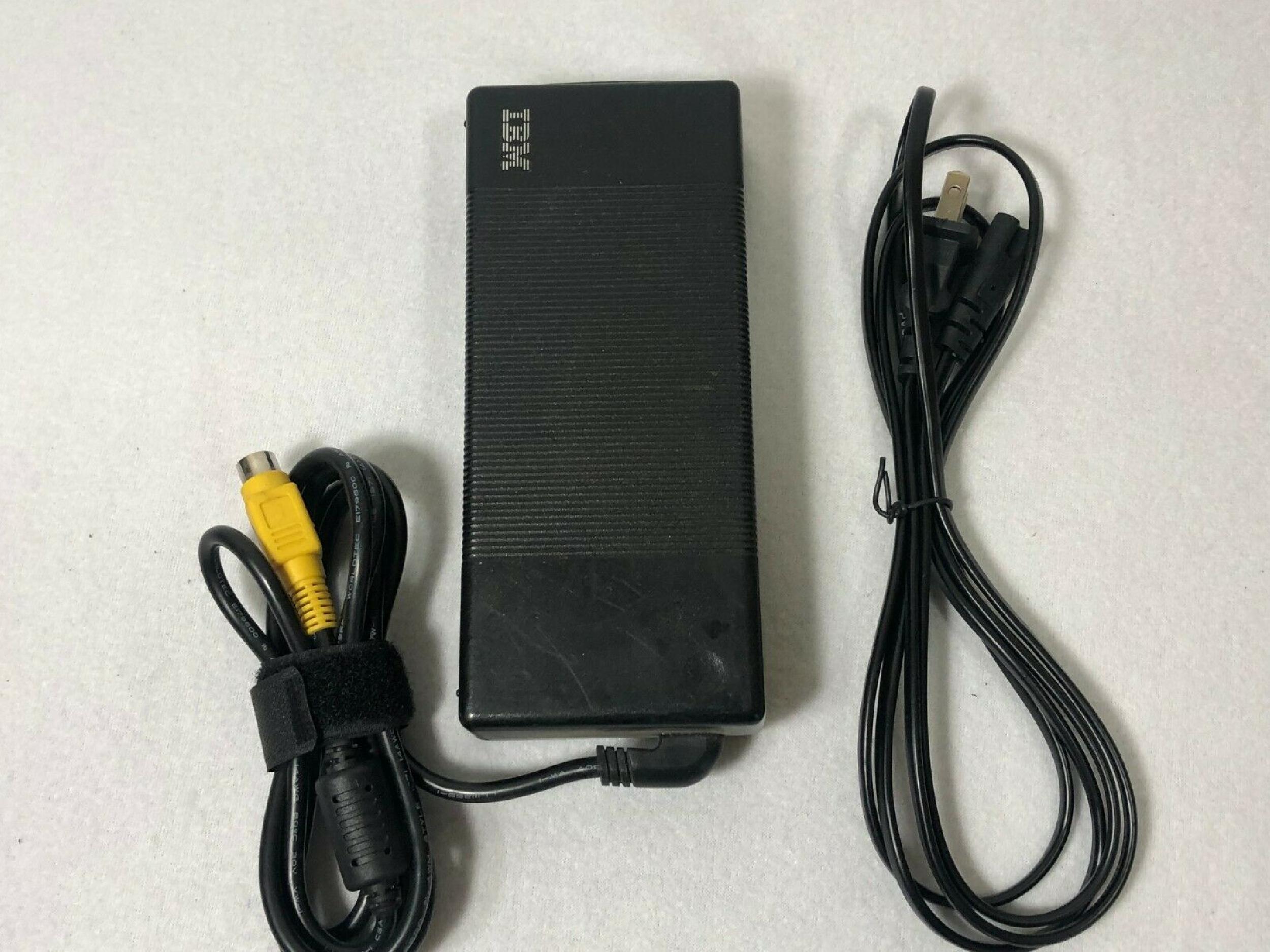 IBM PA-1121-071 AC ADAPTER 16VDC 7.5A, 6FT CABLE WITH 4 PIN DIN CONNECTOR, DESKTOP STYLE FEMALE
