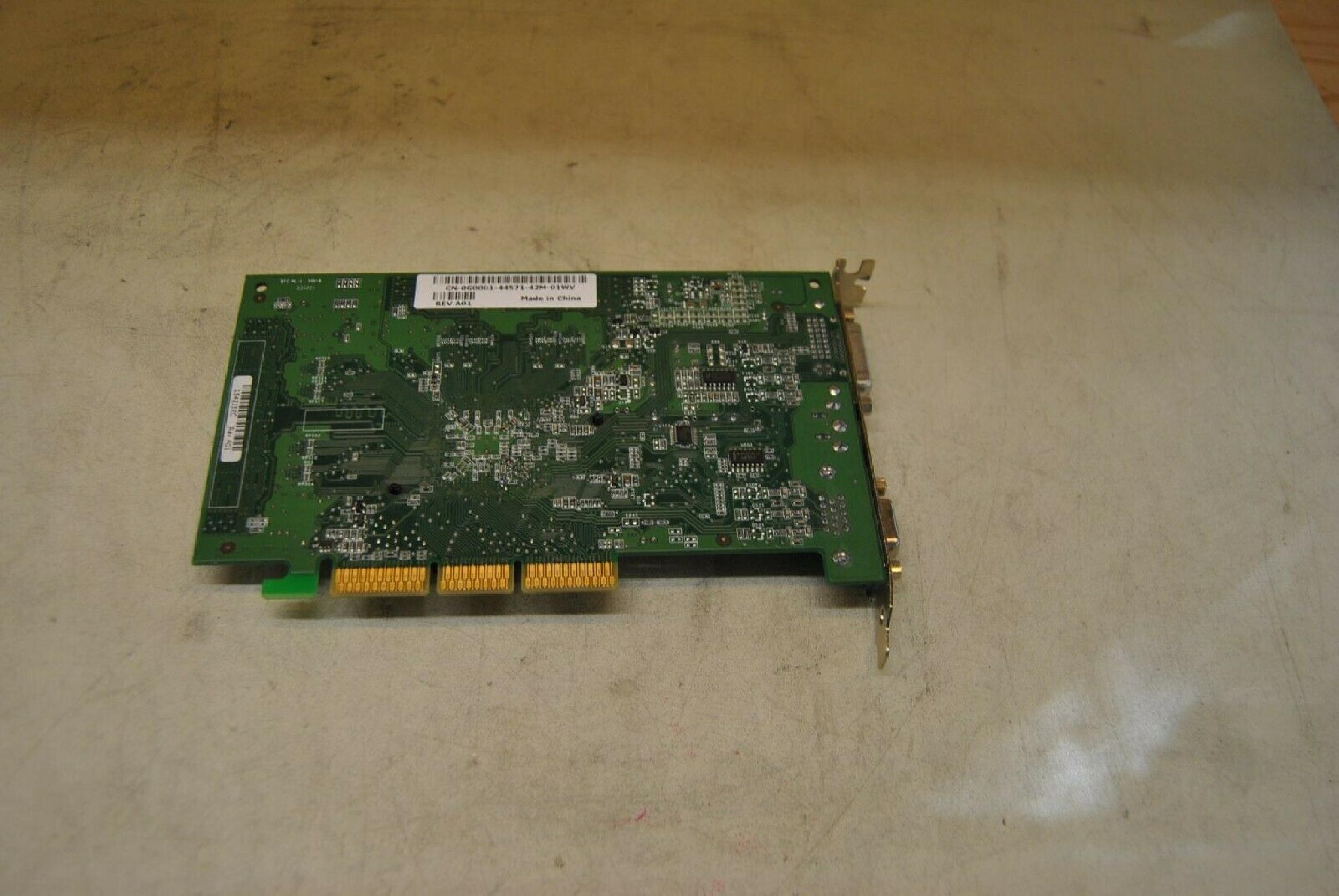 NVIDIA CN-0G0001-44571 128MB AGP FX5200-TD GEFORCE VIDEO CARD MSI WITH VGA DVI AND S-VIDEO PORTS