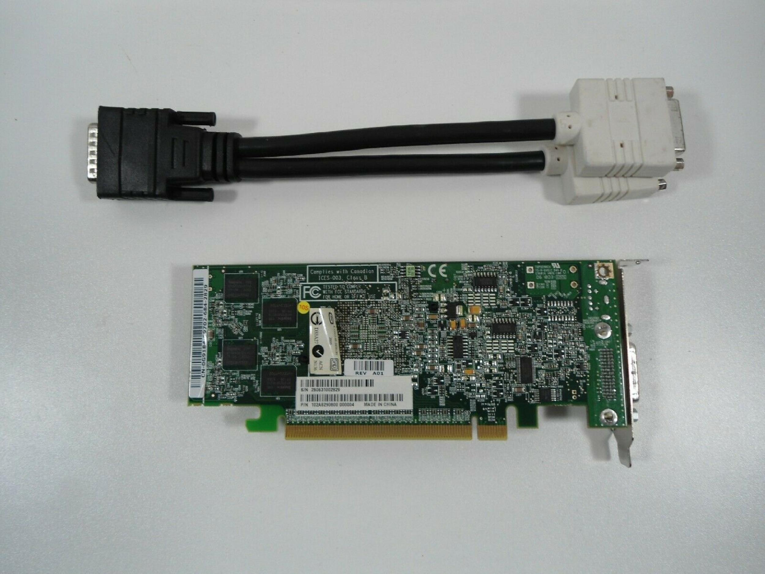 ATI 109-A62931-01 128MB PCI-E PCI EXPRESS VIDEO CARD WITH DVI PORT DMS-59 OUTPUT RADEON X600