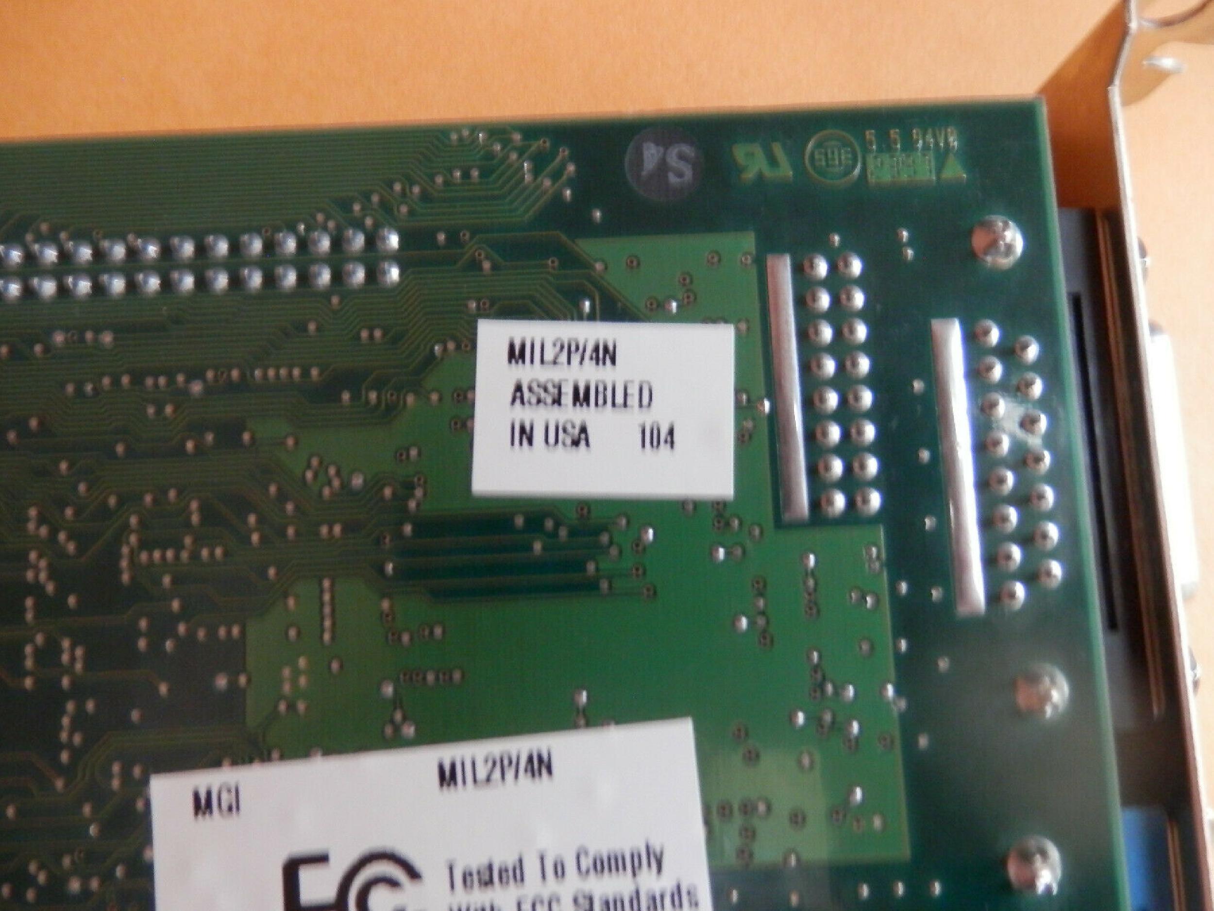 MATROX MIL2P/4N 4MB PCI VIDEO CARD MILLENIUM WITH VGA AND PORTS MGA-2164WP-C