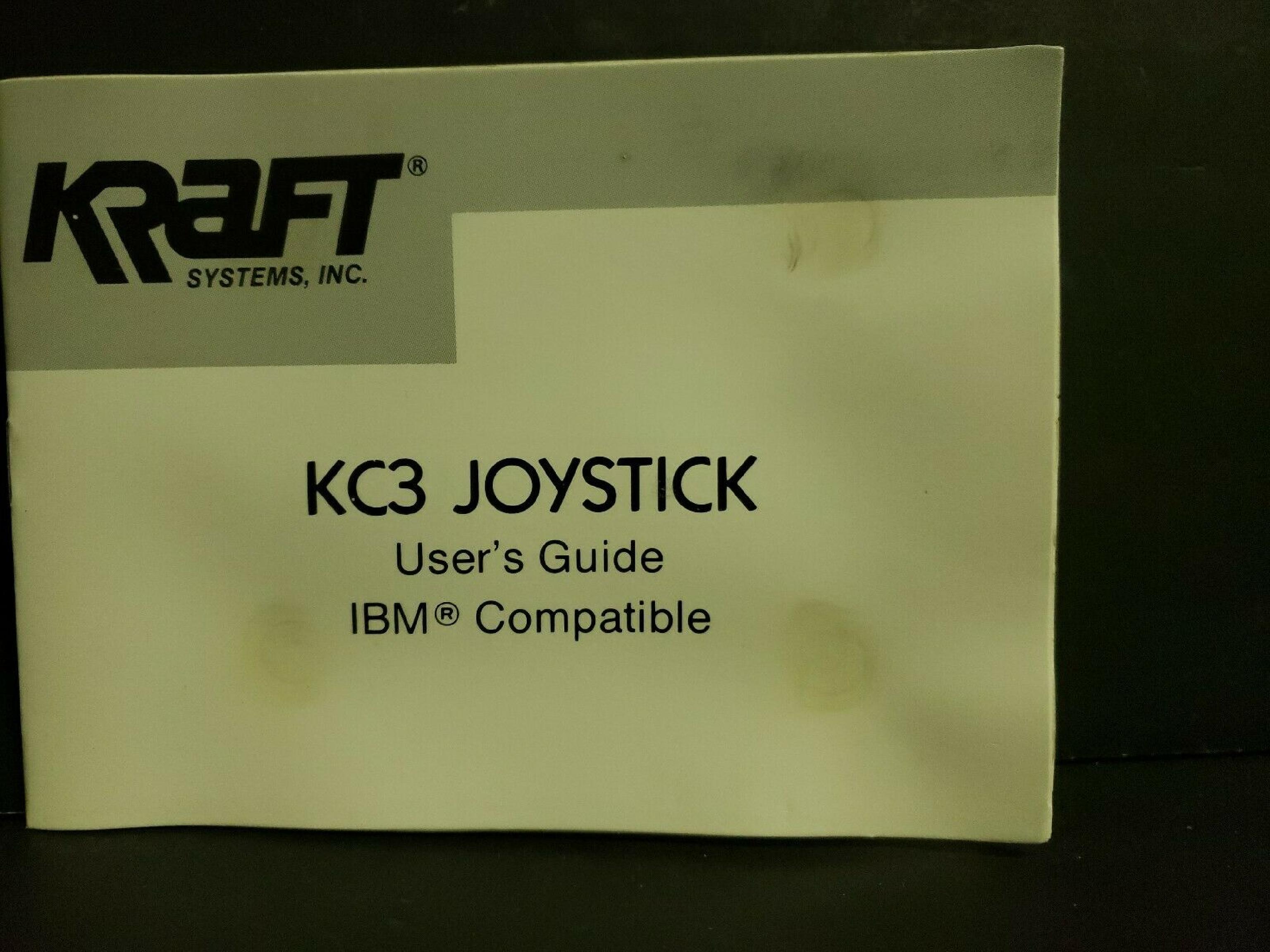 KRAFT SYSTEMS KC3 APPLE AND IBM COMPATIBLE JOYSTICK