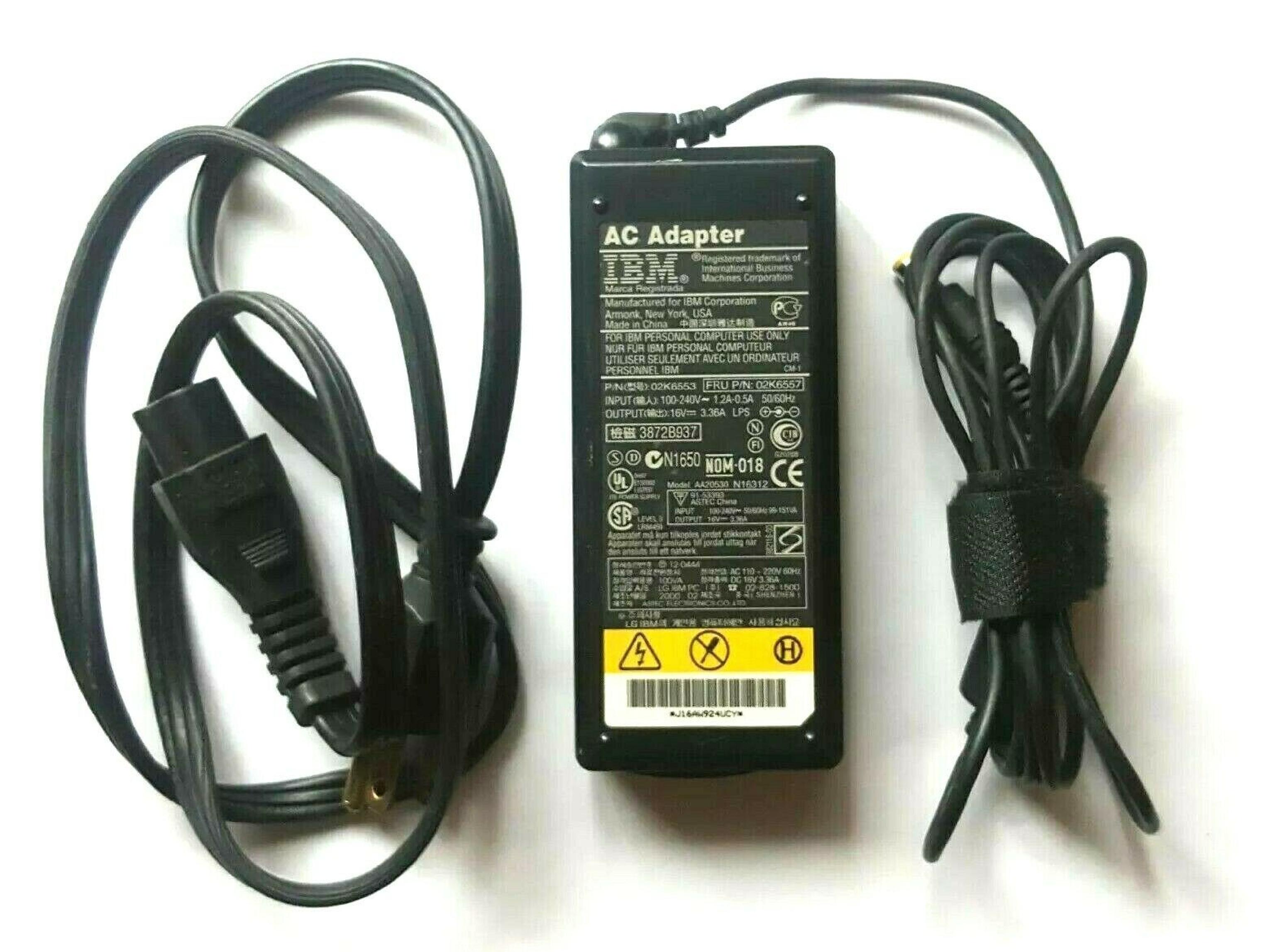 IBM AA20530 16V DC 3.36A AC ADAPTER WITH BARREL CONNECTOR