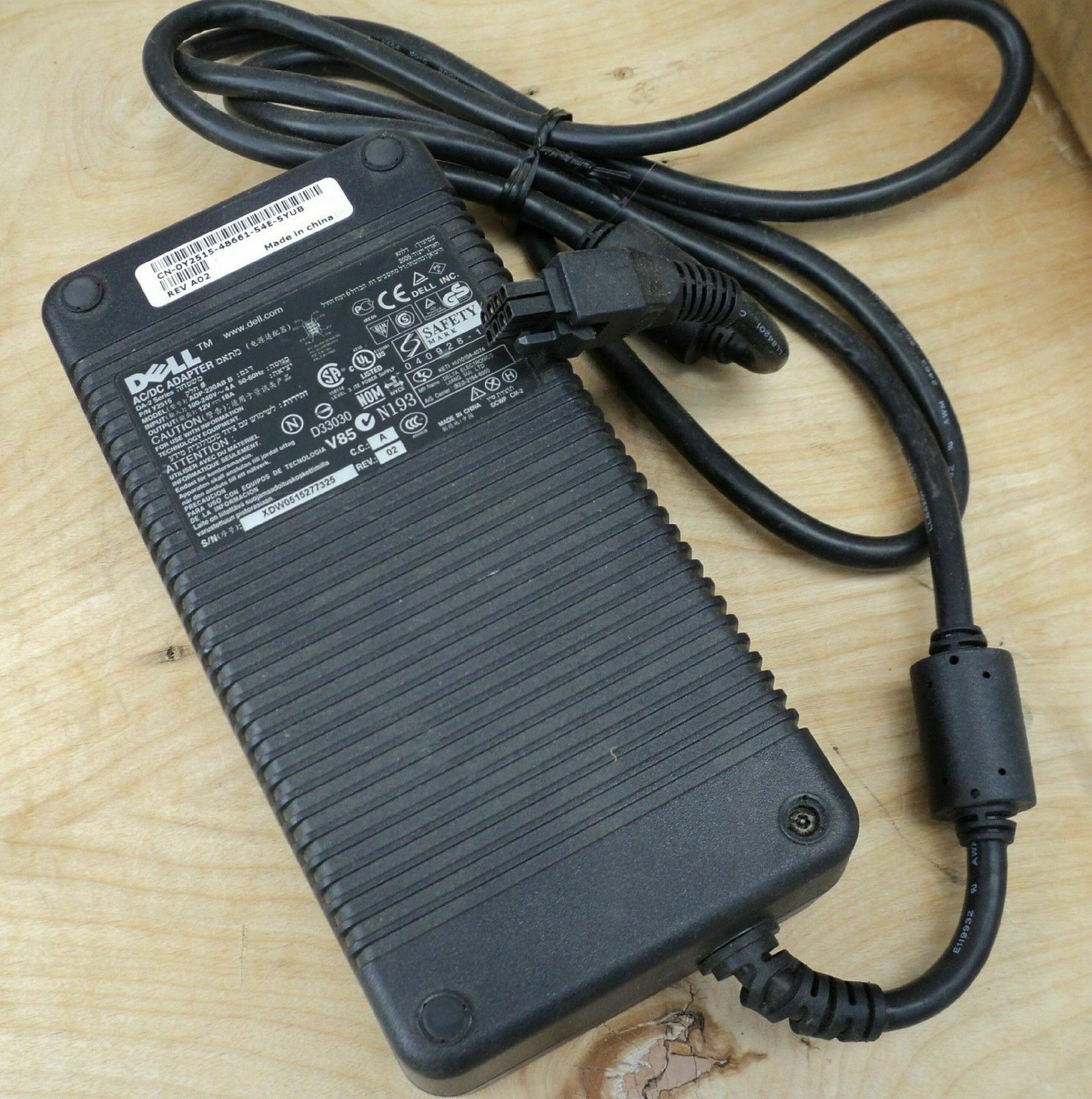 DELL PA-8 NO WALL PLUG INCLUDED 20V DC 2.5A AC ADAPTER WITH 3-PIN CONNECTOR