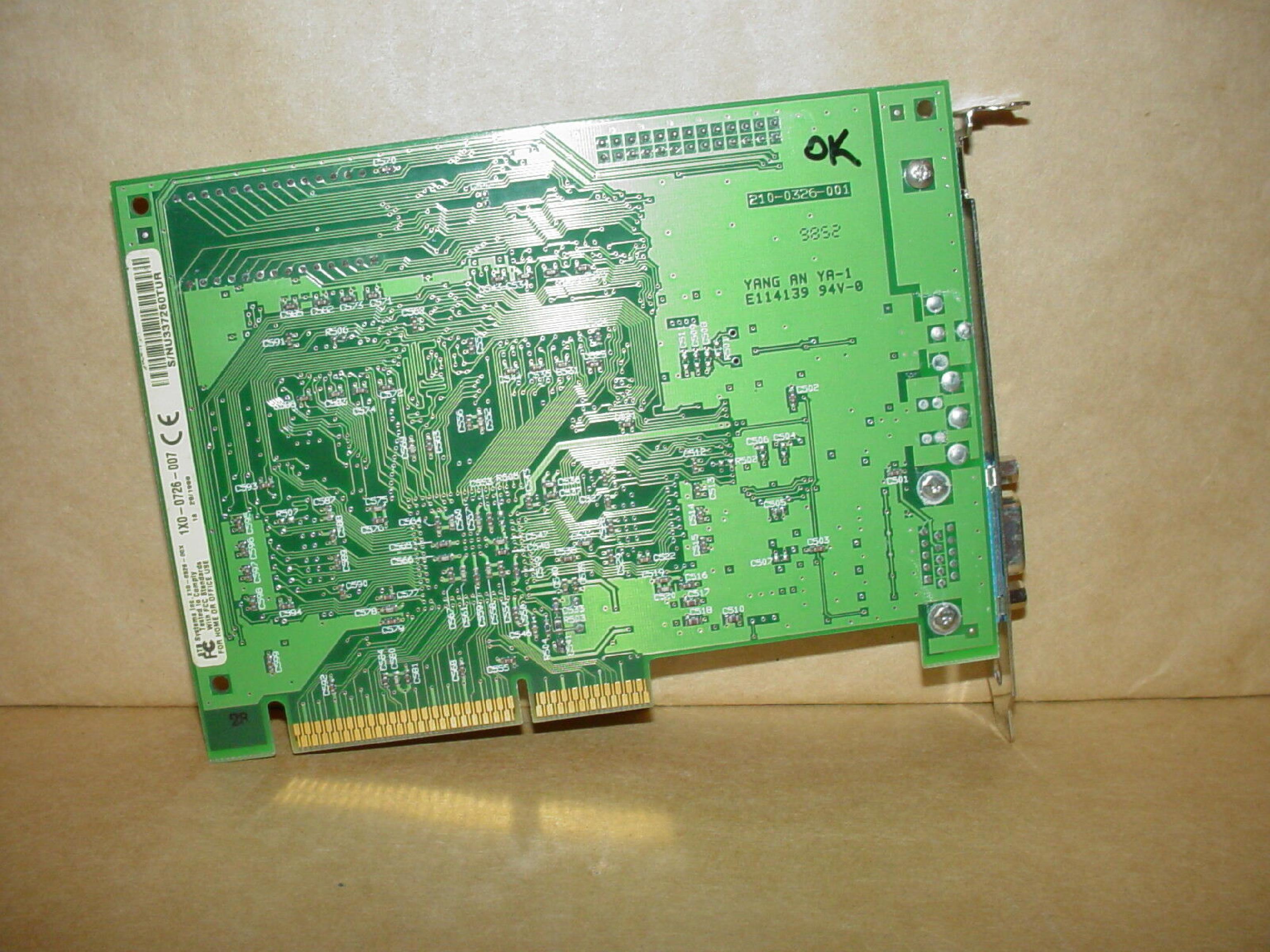 STB SYSTEMS INC 210-0326-00X 2MB AGP VIDEO CARD WITH VGA OUTPUT 8MB