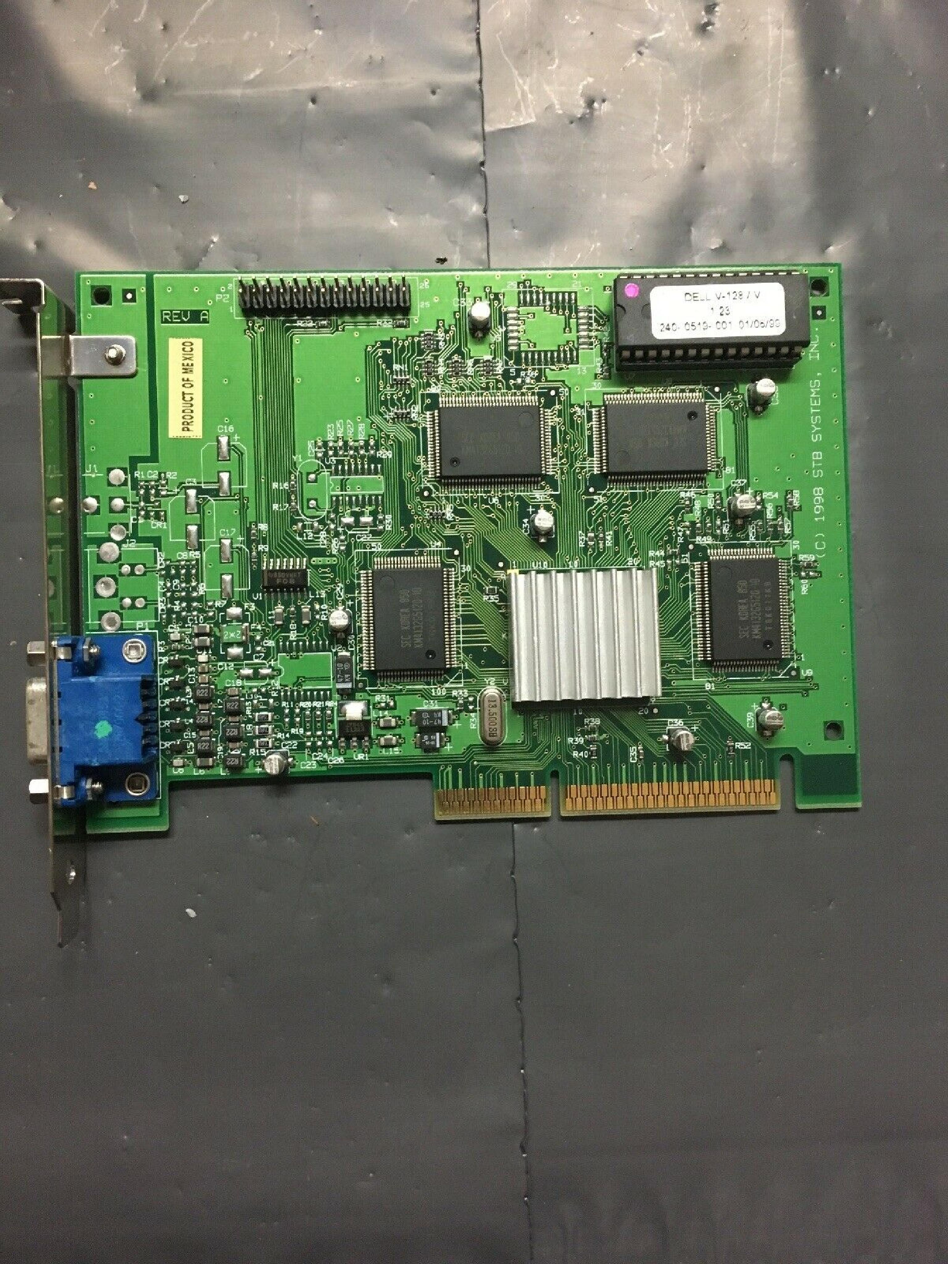 DELL 0000635D 2MB AGP VIDEO CARD WITH VGA OUTPUT