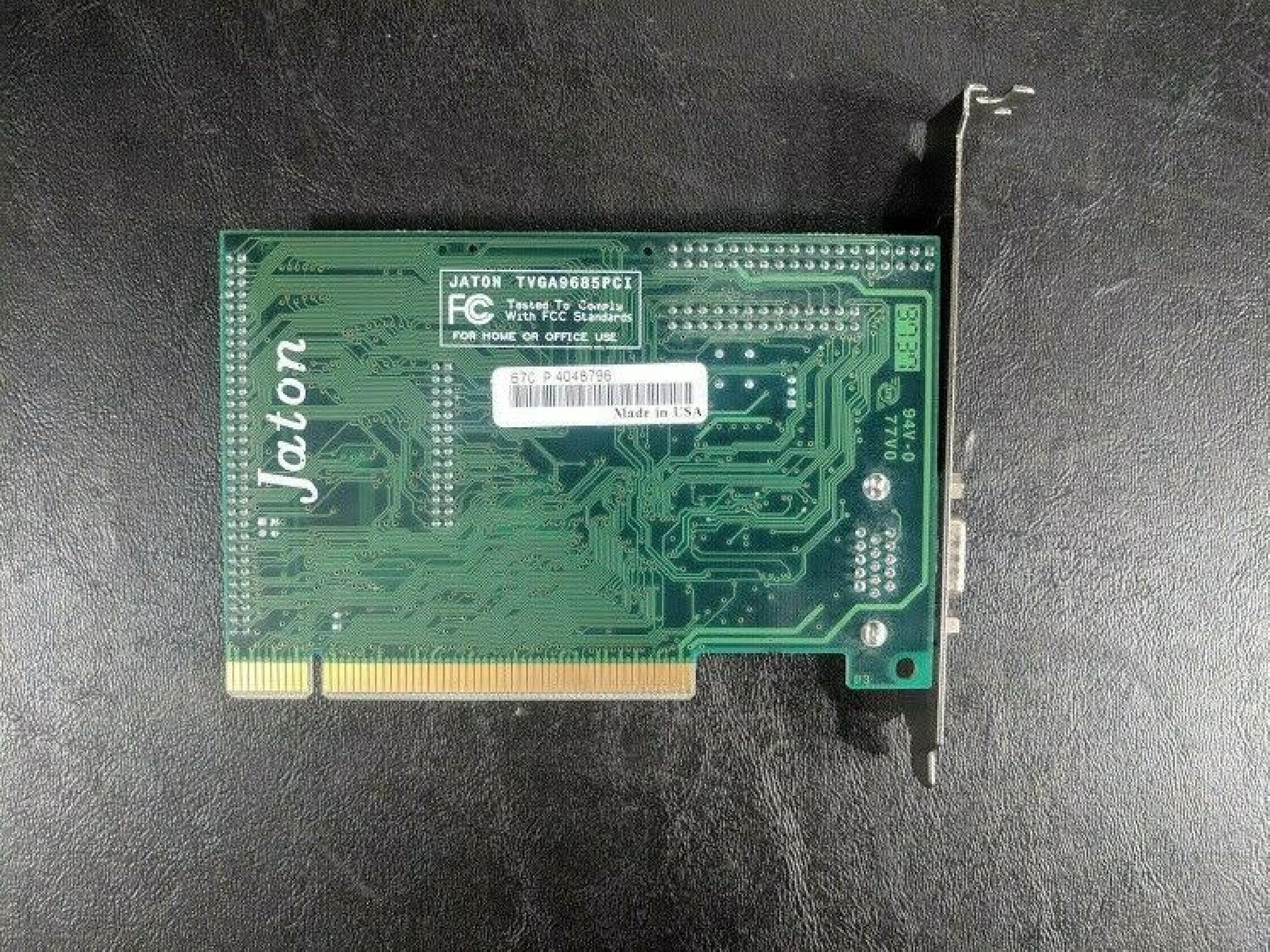 TRIDENT MICROSYSTEMS 8267C/V3 PCI VIDEO CARD PROVIDIA9685 CBB02 M9951 TDHXJ524