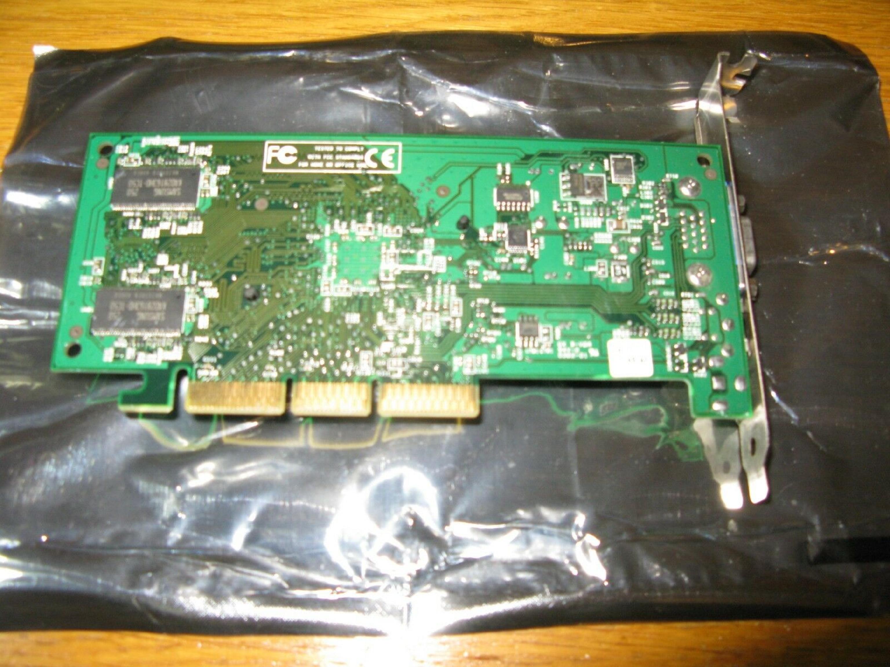 NVIDIA P73CR 64MB AGP VIDEO CARD WITH VGA AND S-VIDEO OUTPUTS