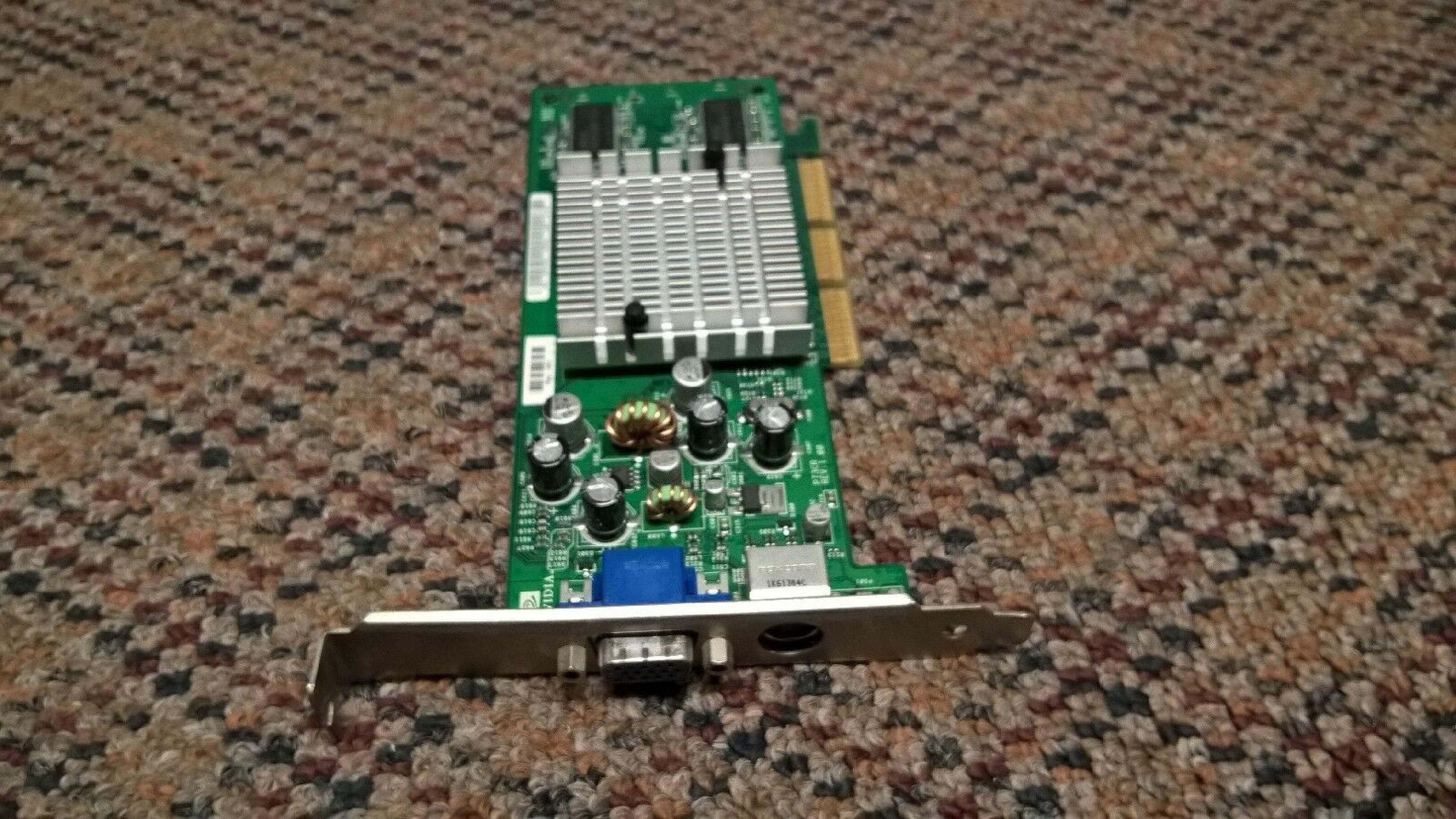 NVIDIA P73CR 64MB AGP VIDEO CARD WITH VGA AND S-VIDEO OUTPUTS