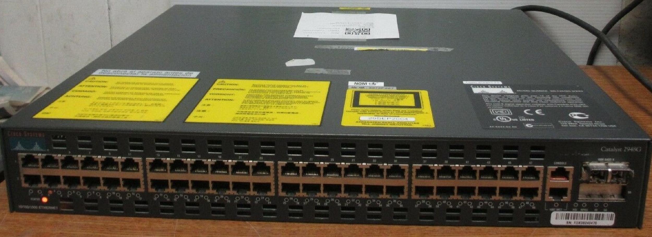 CISCO SYSTEMS C2948G CISCO 2948 SERVER RACK ROUTER