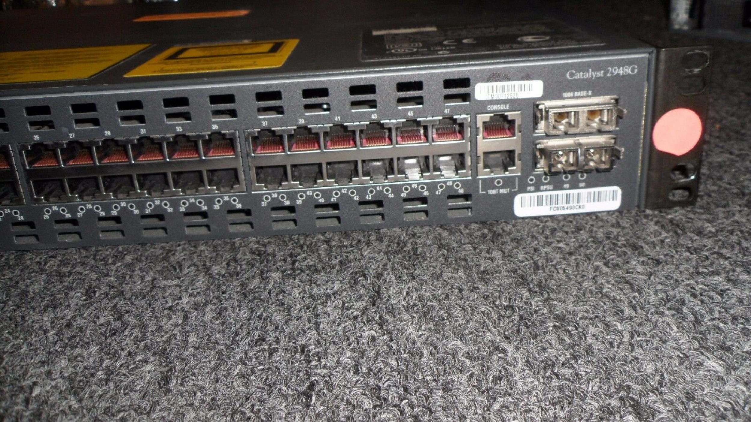 CISCO SYSTEMS C2948G CISCO 2948 SERVER RACK ROUTER