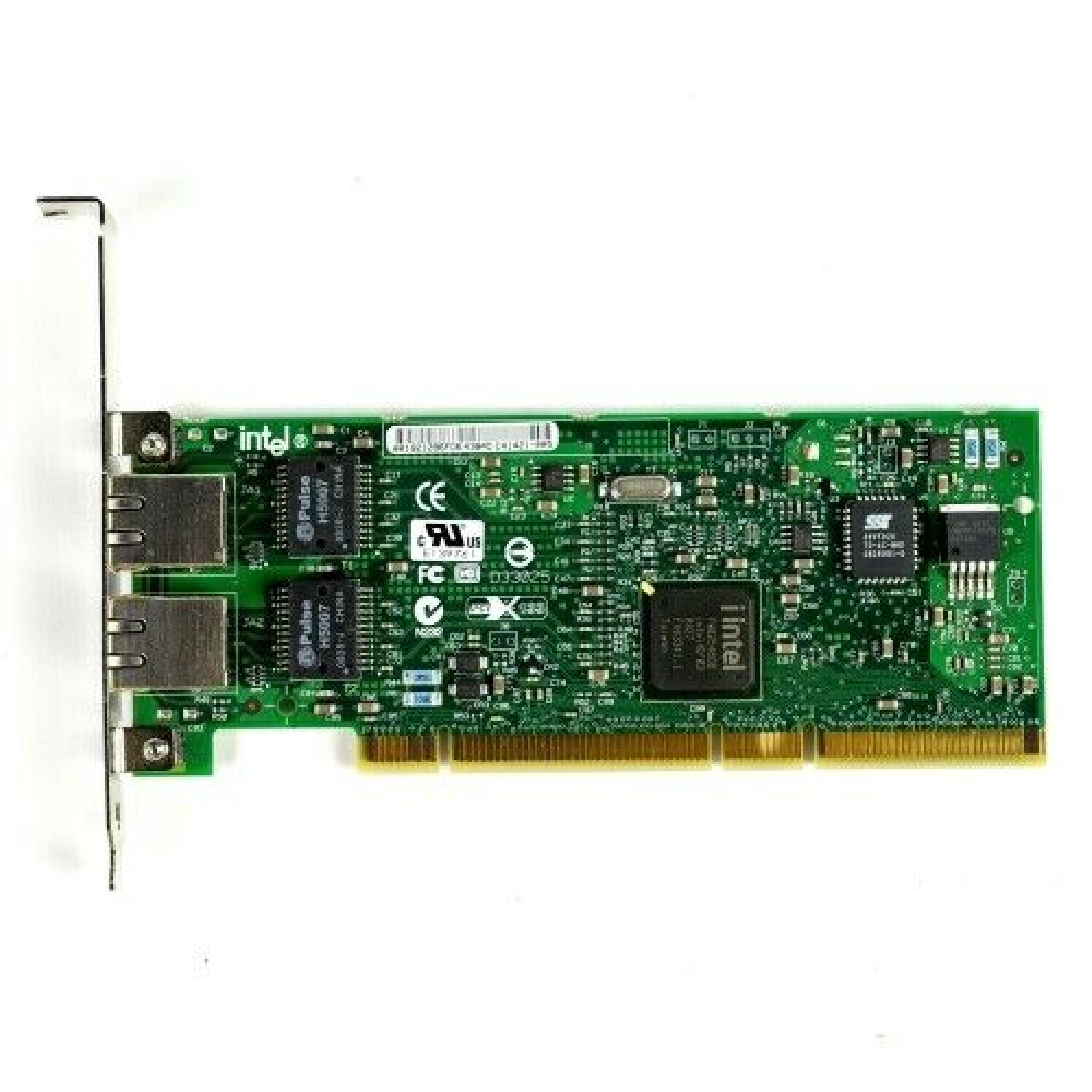 INTEL C29870-001 LOW PROFILE DUAL PORT GIGABIT PCIX NETWORK CARD 64BIT PCI 10 100 1000 ETHERNET NIC MT PCI-X 10/100/1000 SERVER ADAPTER