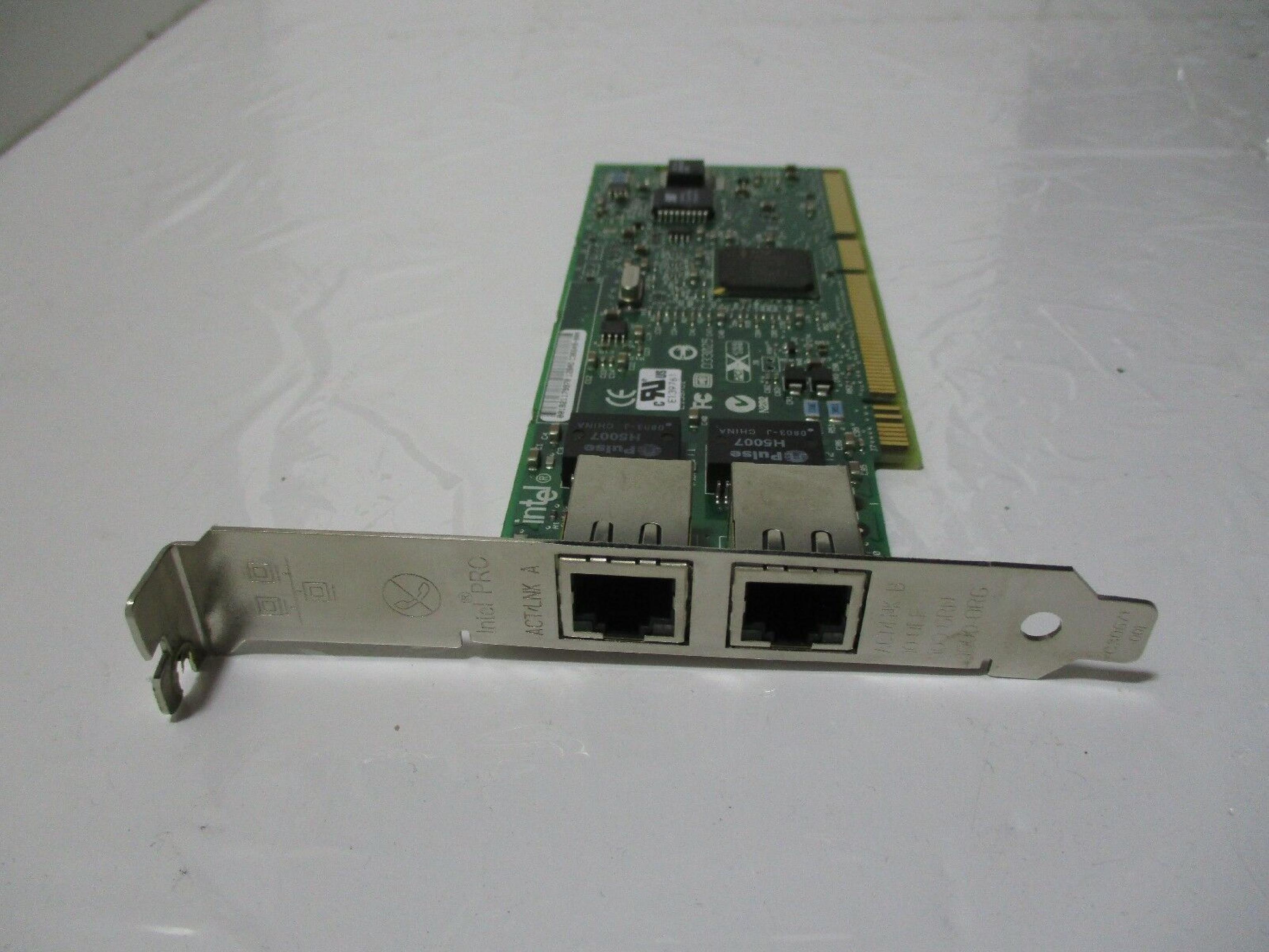 INTEL C29870-001 LOW PROFILE DUAL PORT GIGABIT PCIX NETWORK CARD 64BIT PCI 10 100 1000 ETHERNET NIC MT PCI-X 10/100/1000 SERVER ADAPTER