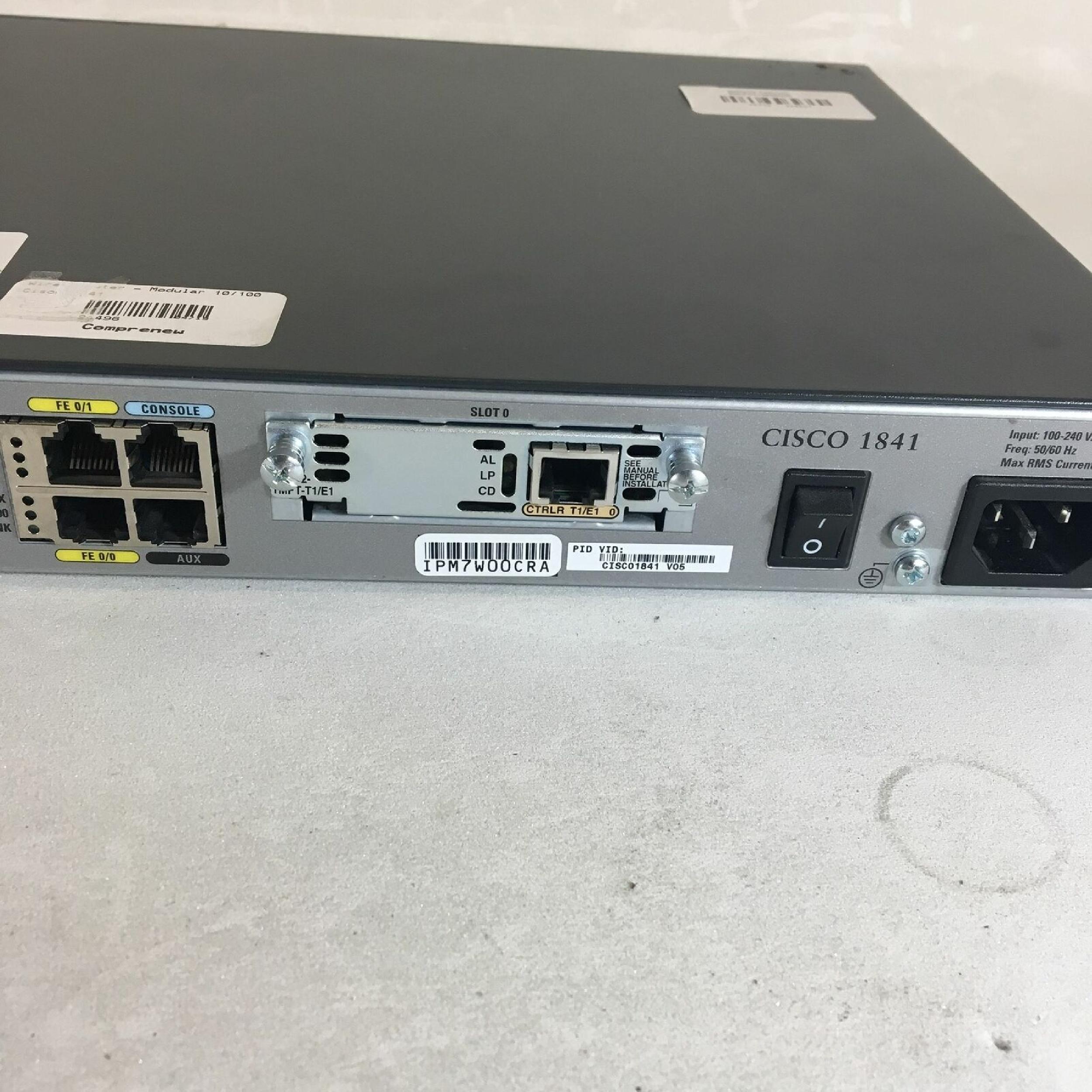 CISCO SYSTEMS CISCO 1841 ROUTER CISCO 1841 ROUTER