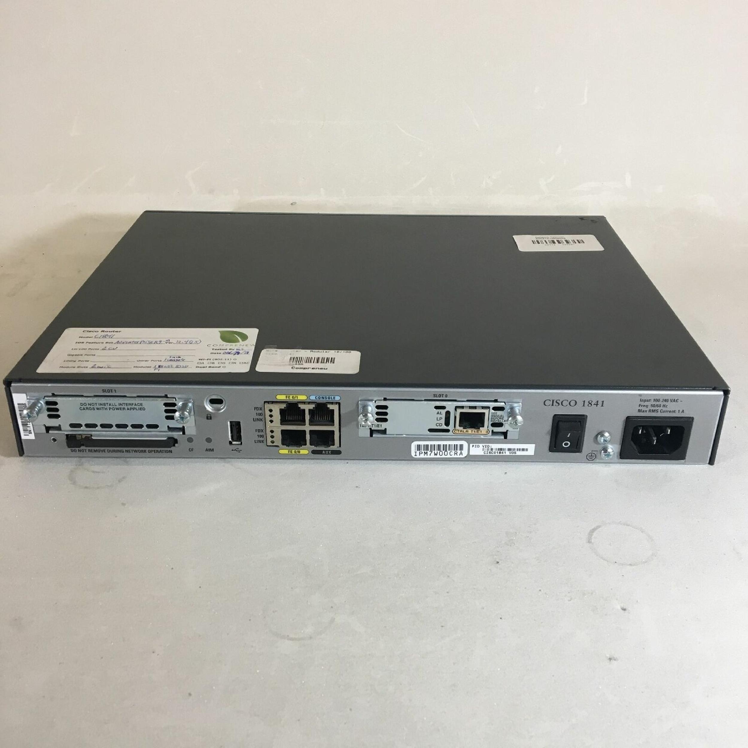 CISCO SYSTEMS CISCO 1841 ROUTER CISCO 1841 ROUTER