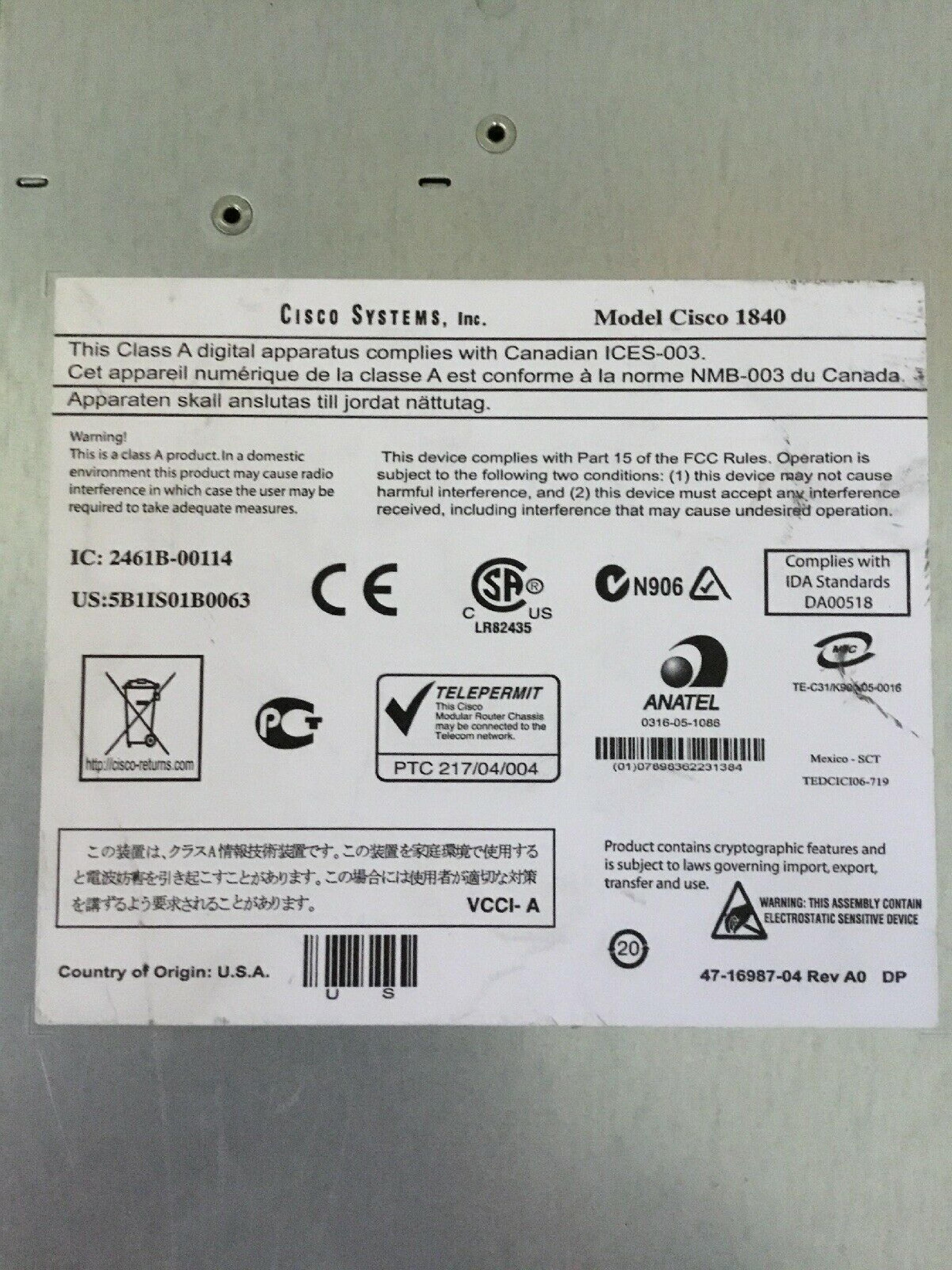 CISCO SYSTEMS 16-2648-02 32MB COMPACT FLASH CARD