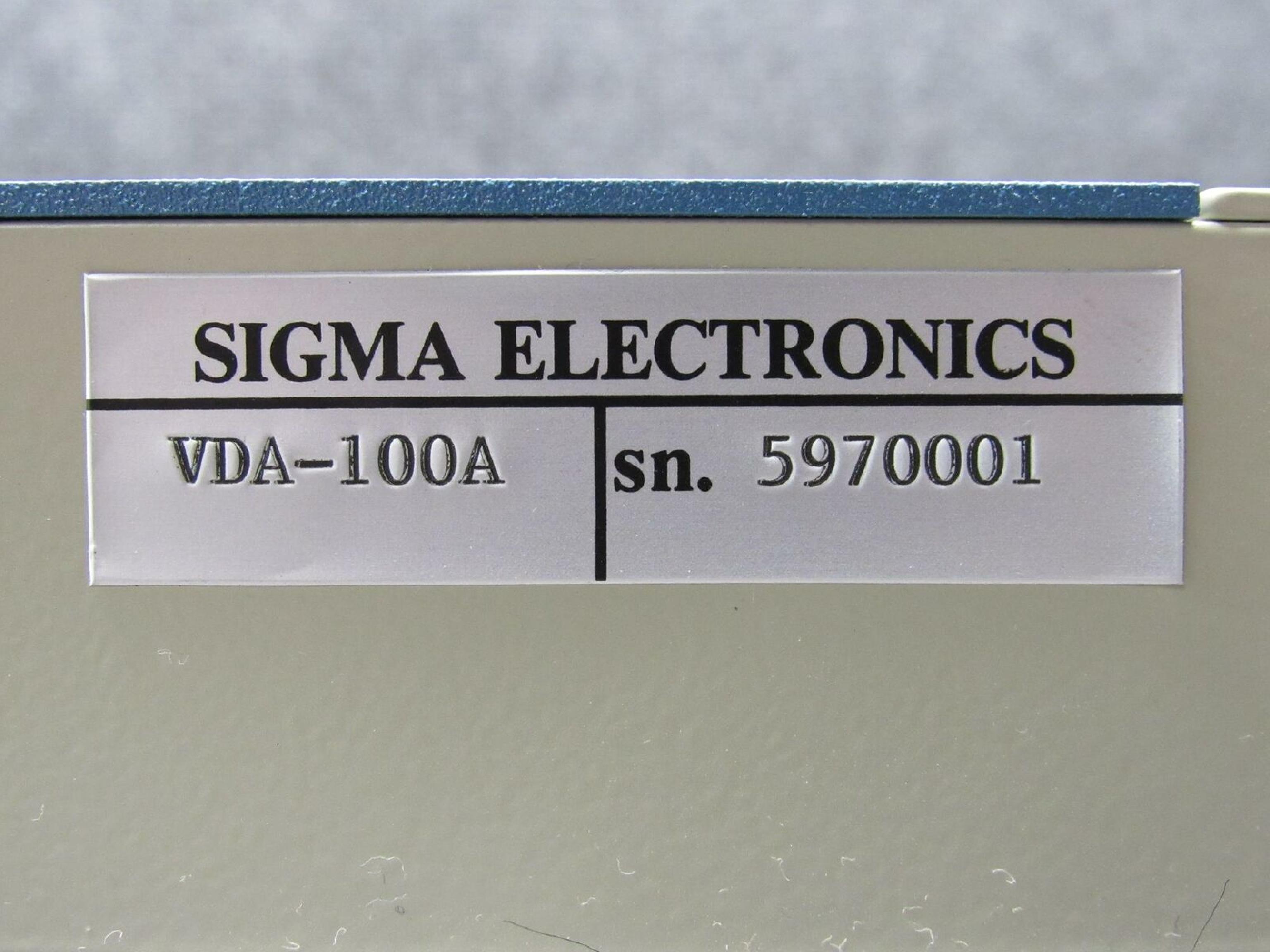 SIGMA VDA-100A VIDEO DISTRIBUTION AMPLIFIER