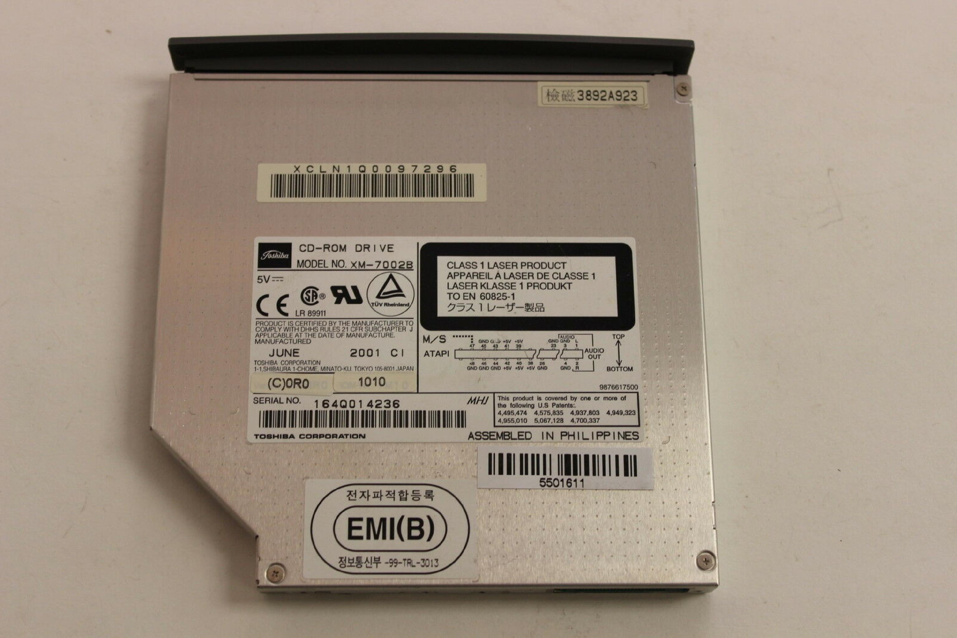 TOSHIBA XM-7002B CD-ROM DRIVE FOR NETRA T1 105 SERVER FOR