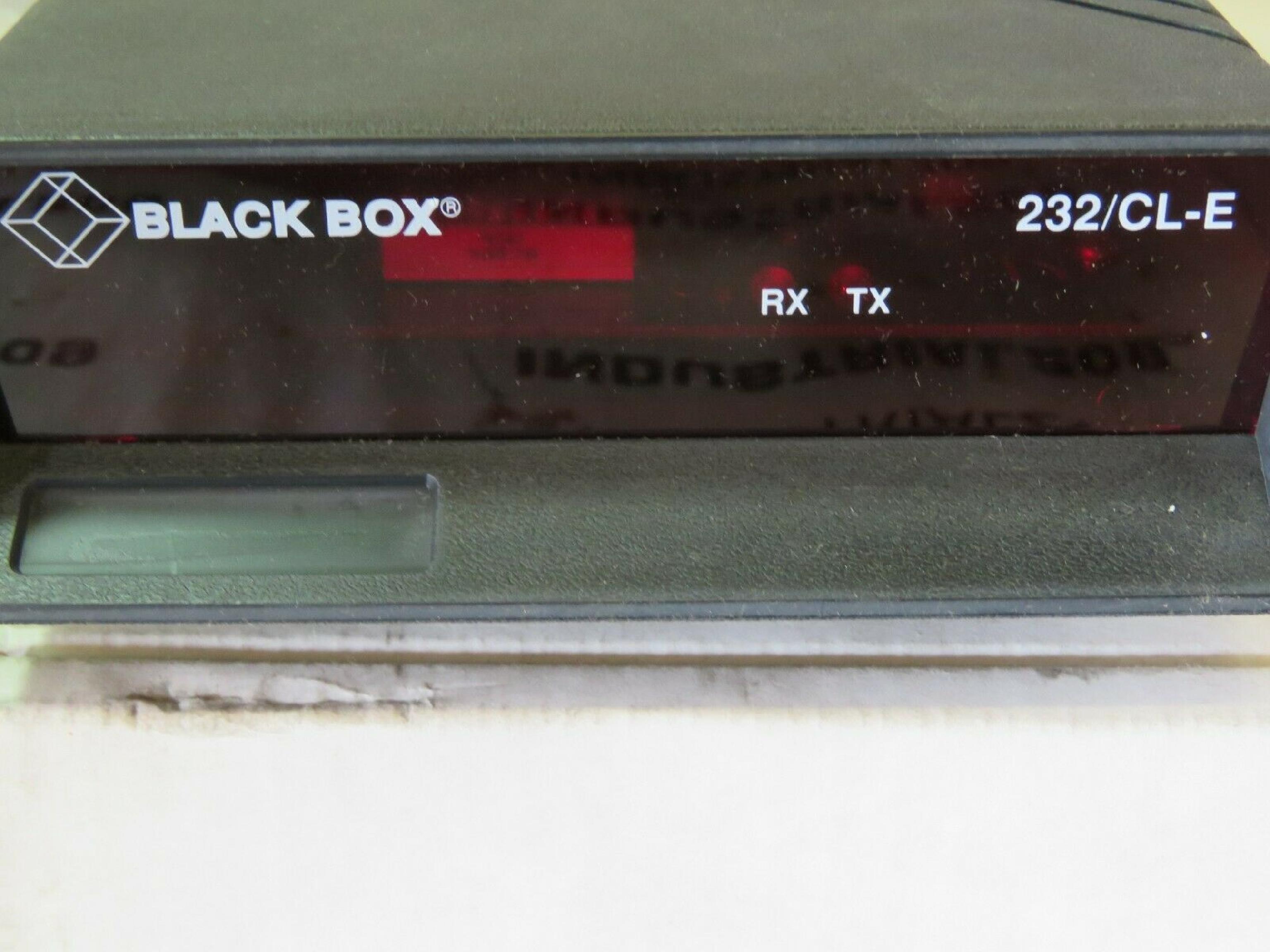 BLACK BOX CL050A RS-232 TO CURRENT-LOOP INTERFACE BIDIRECTIONAL CONVERTER