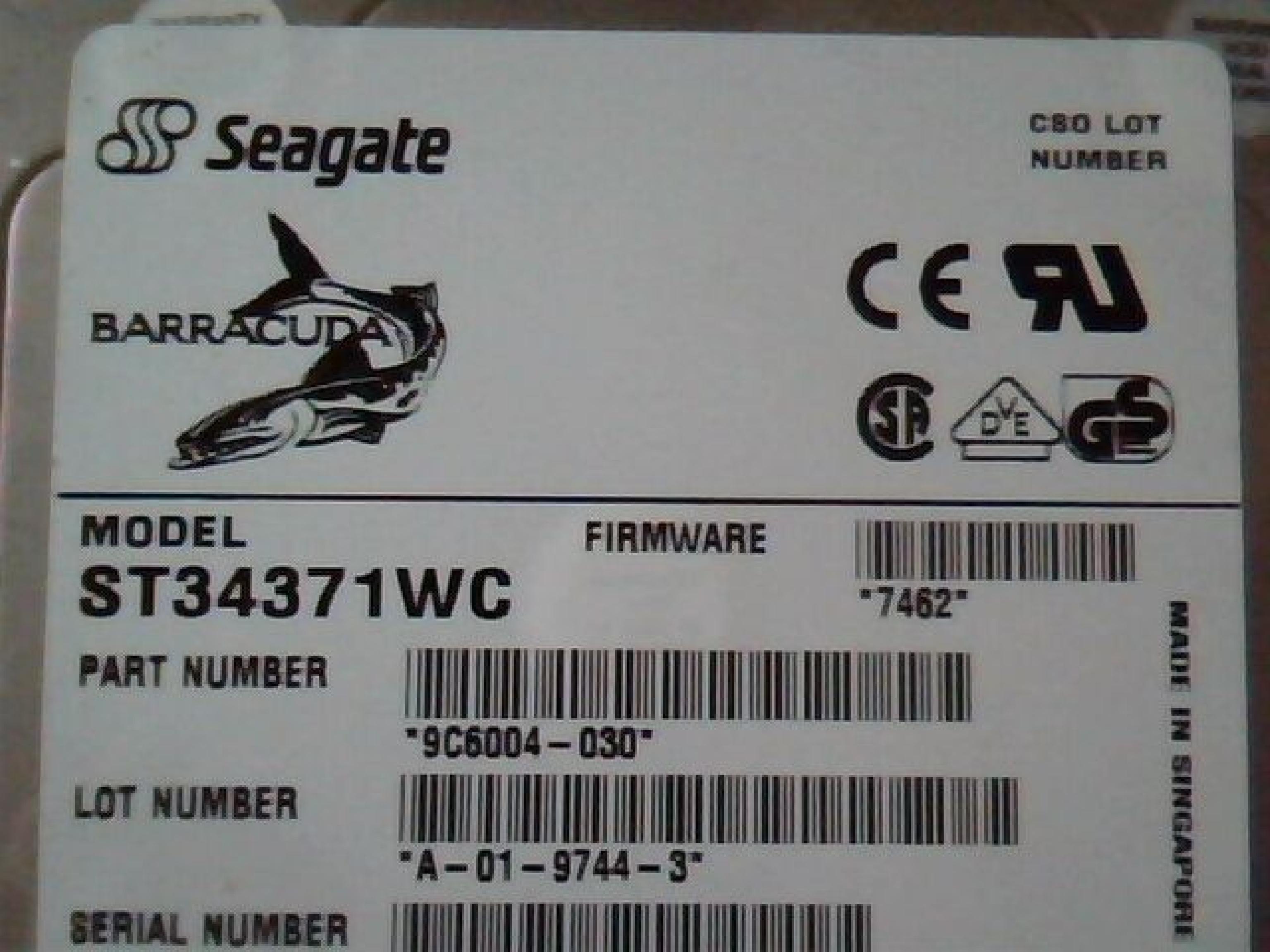 SEAGATE 9C6004-030 4.3GB SCA 80 PIN HOT SWAP 3.5INCH DRIVE