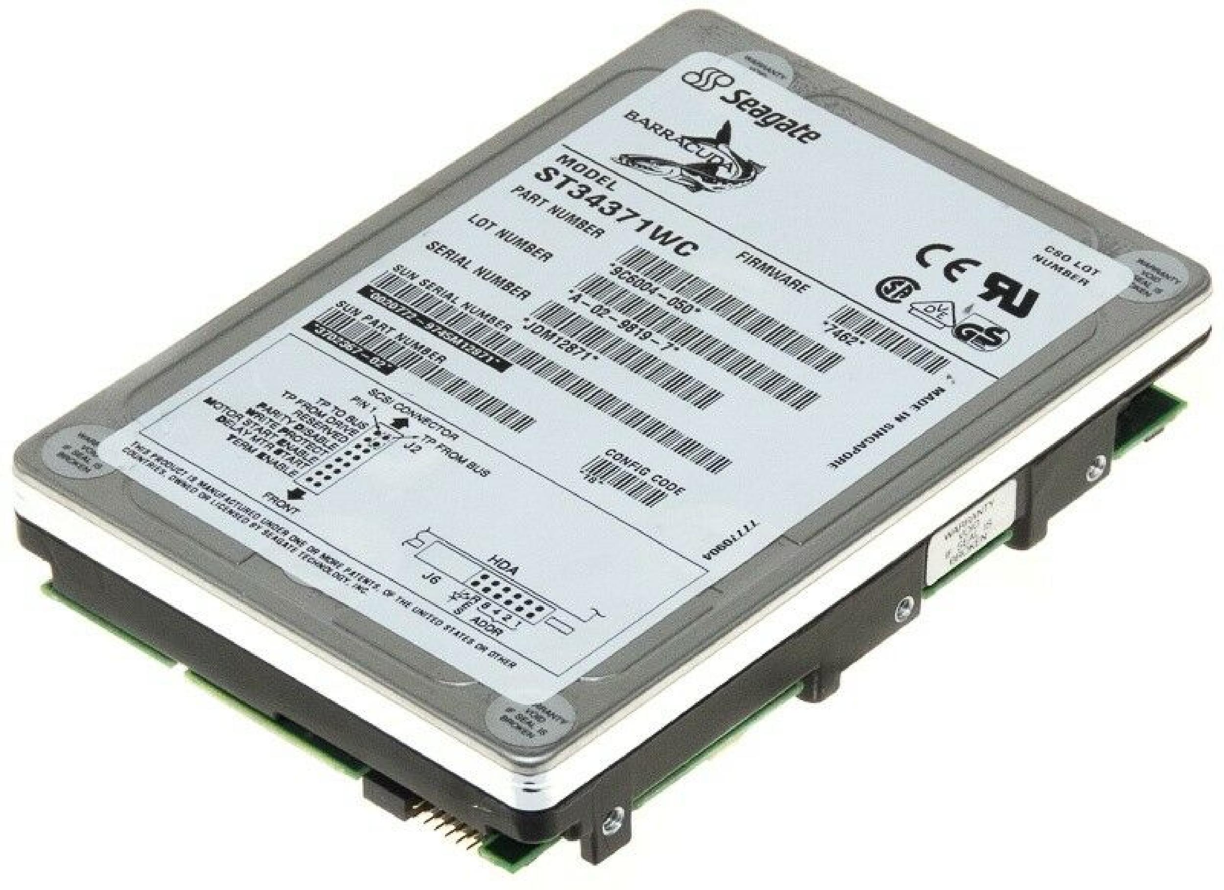 SUN MICROSYSTEMS 3702367-02 4.3GB SCA 80 PIN HOT SWAP 3.5INCH DRIVE