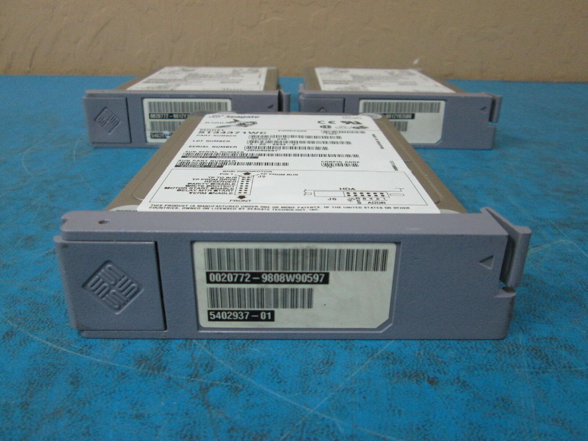 SUN MICROSYSTEMS 3702367-02 4.3GB SCA 80 PIN HOT SWAP 3.5INCH DRIVE