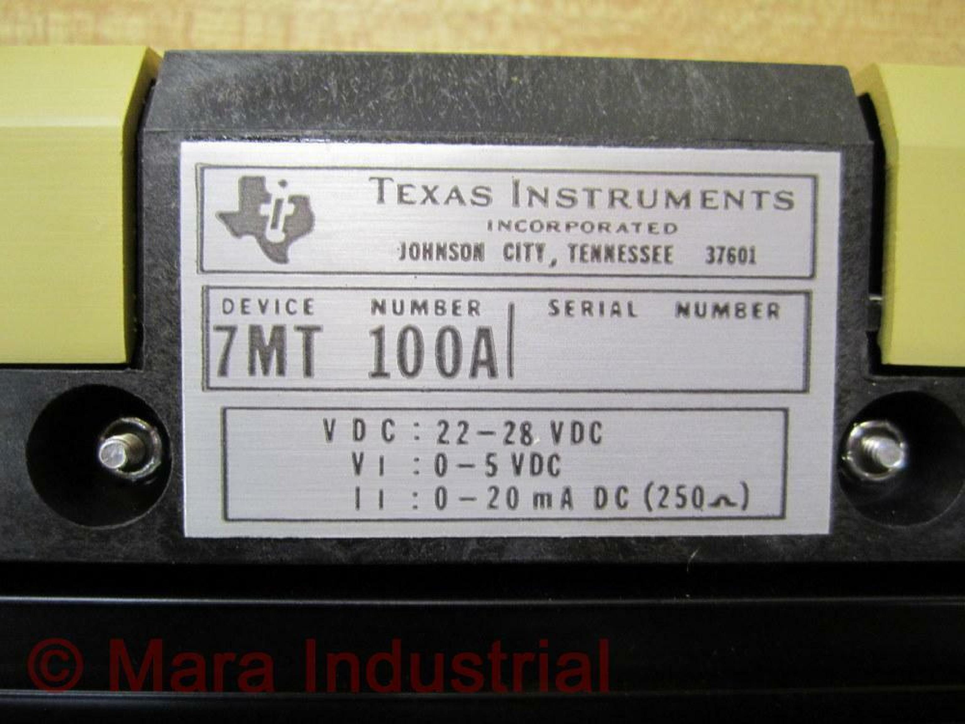 TEXAS INSTRUMENTS / TI 7MT 100A ANALOG INPUT DEVICE