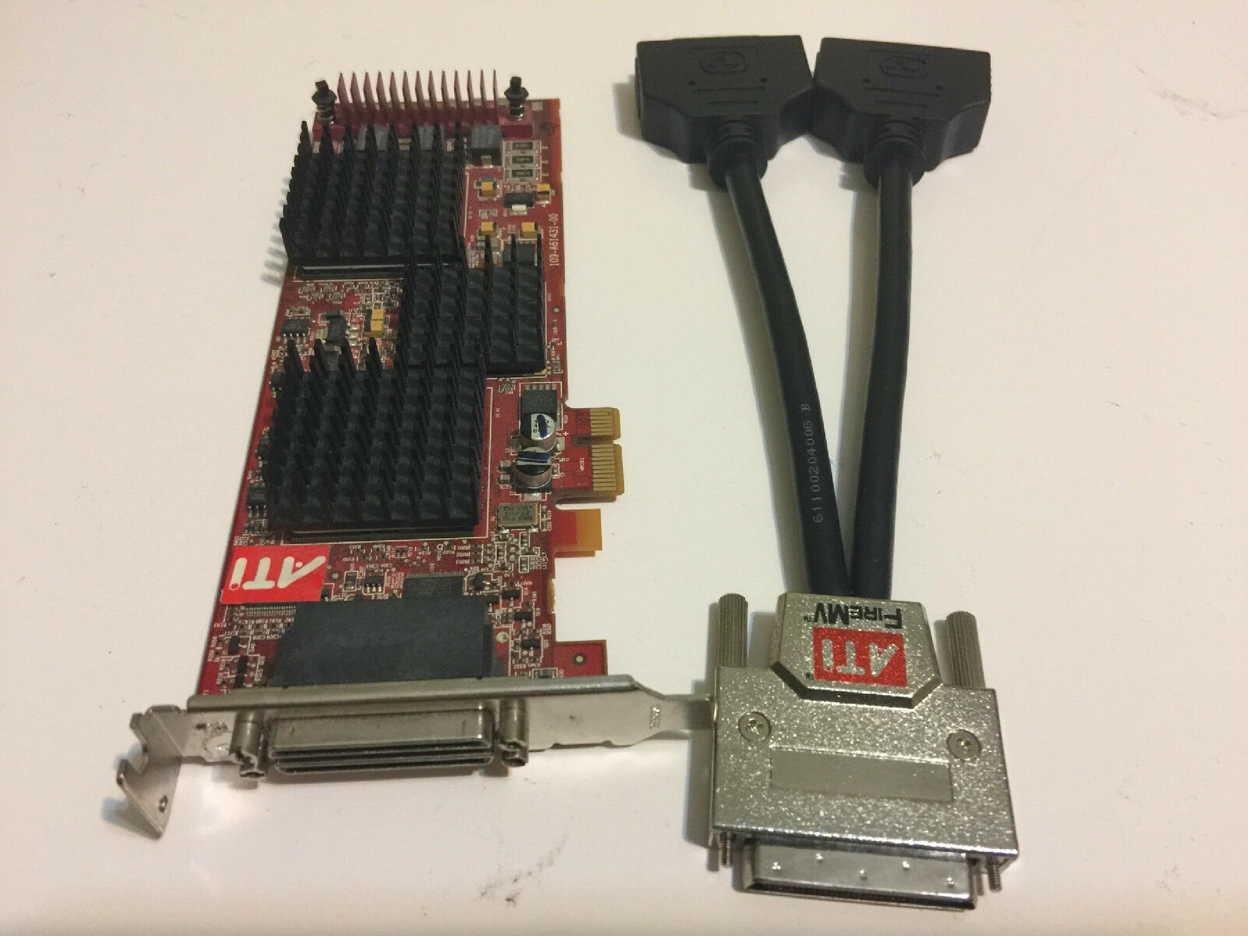 ATI 109-A61431-00 FIREMV 2400 256MB PCI-E VIDEO CARD WITH OUT VHDCI CABLE