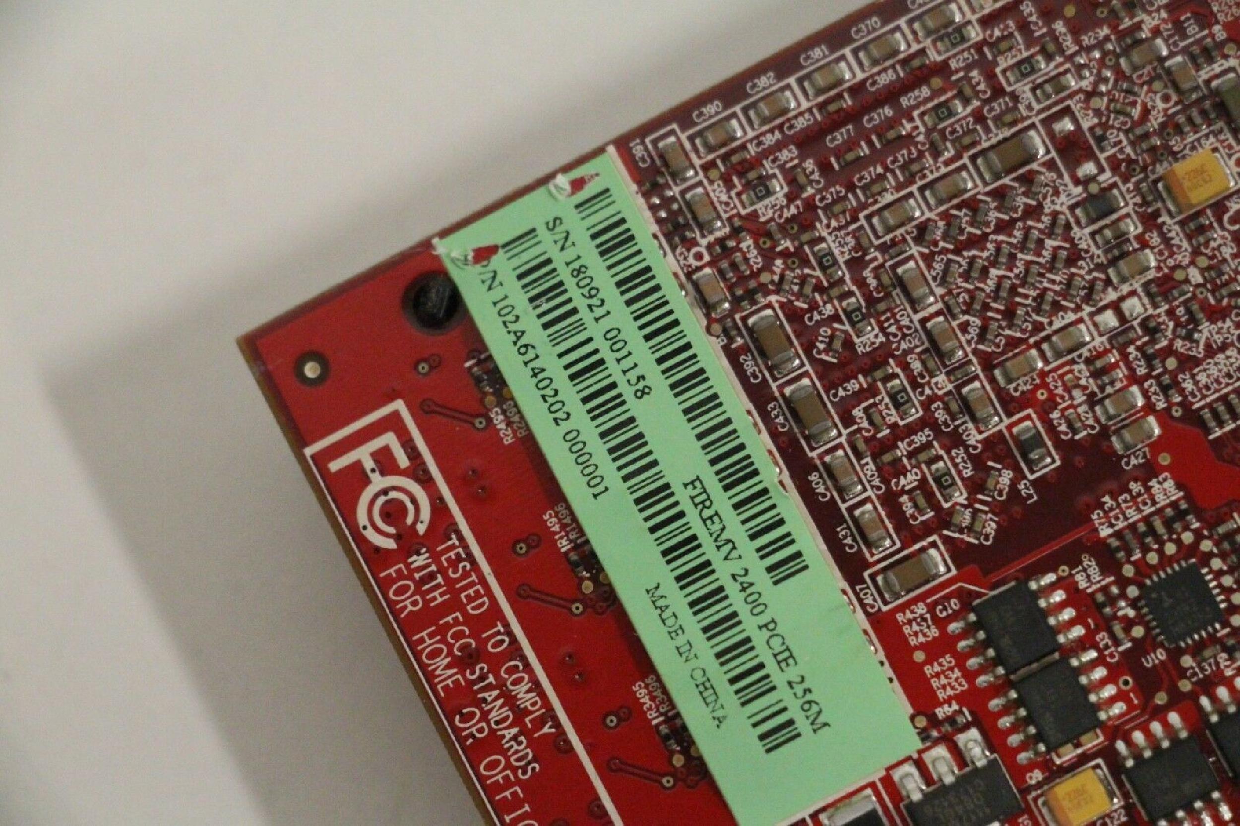 ATI 102A6140202 FIREMV 2400 256MB PCI-E VIDEO CARD WITH OUT VHDCI CABLE