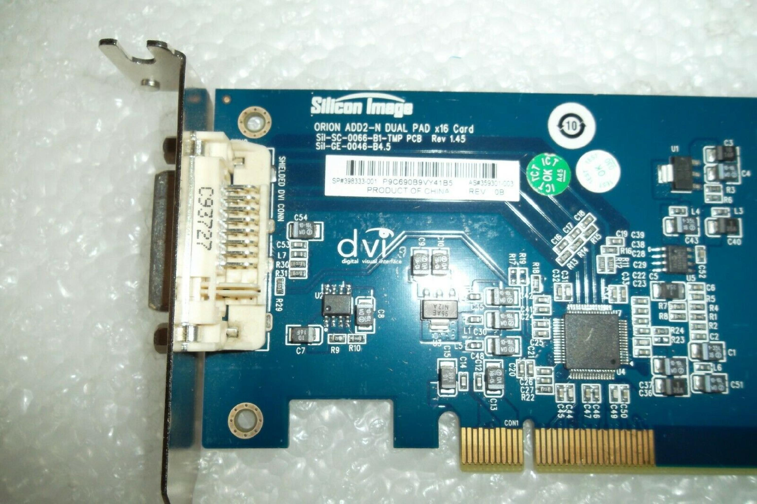 DELL J4571 ONBOARD VIDEO CONVERTER VGA TO DVI PCI CARD