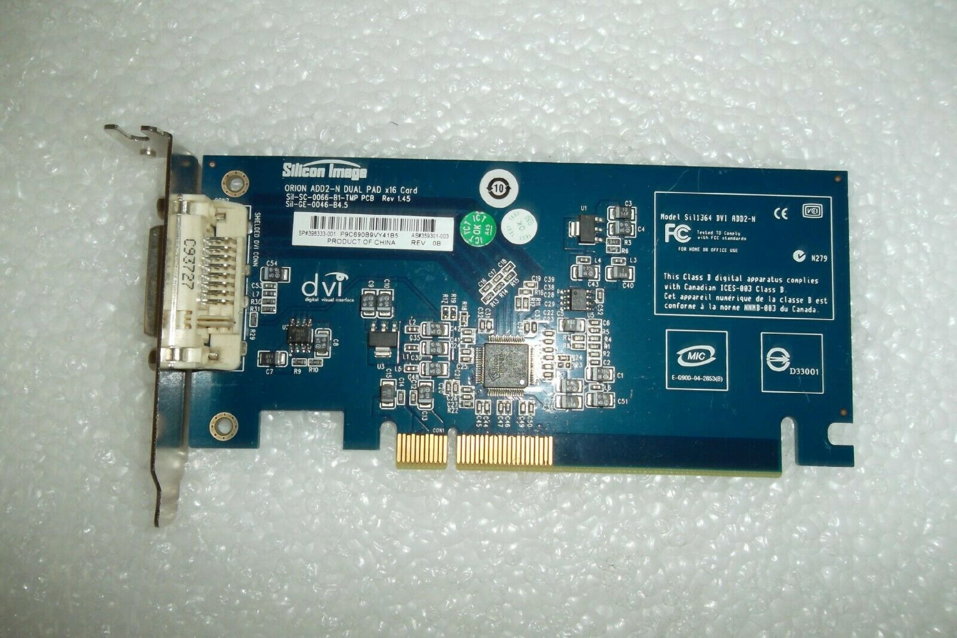 DELL J4571 ONBOARD VIDEO CONVERTER VGA TO DVI PCI CARD