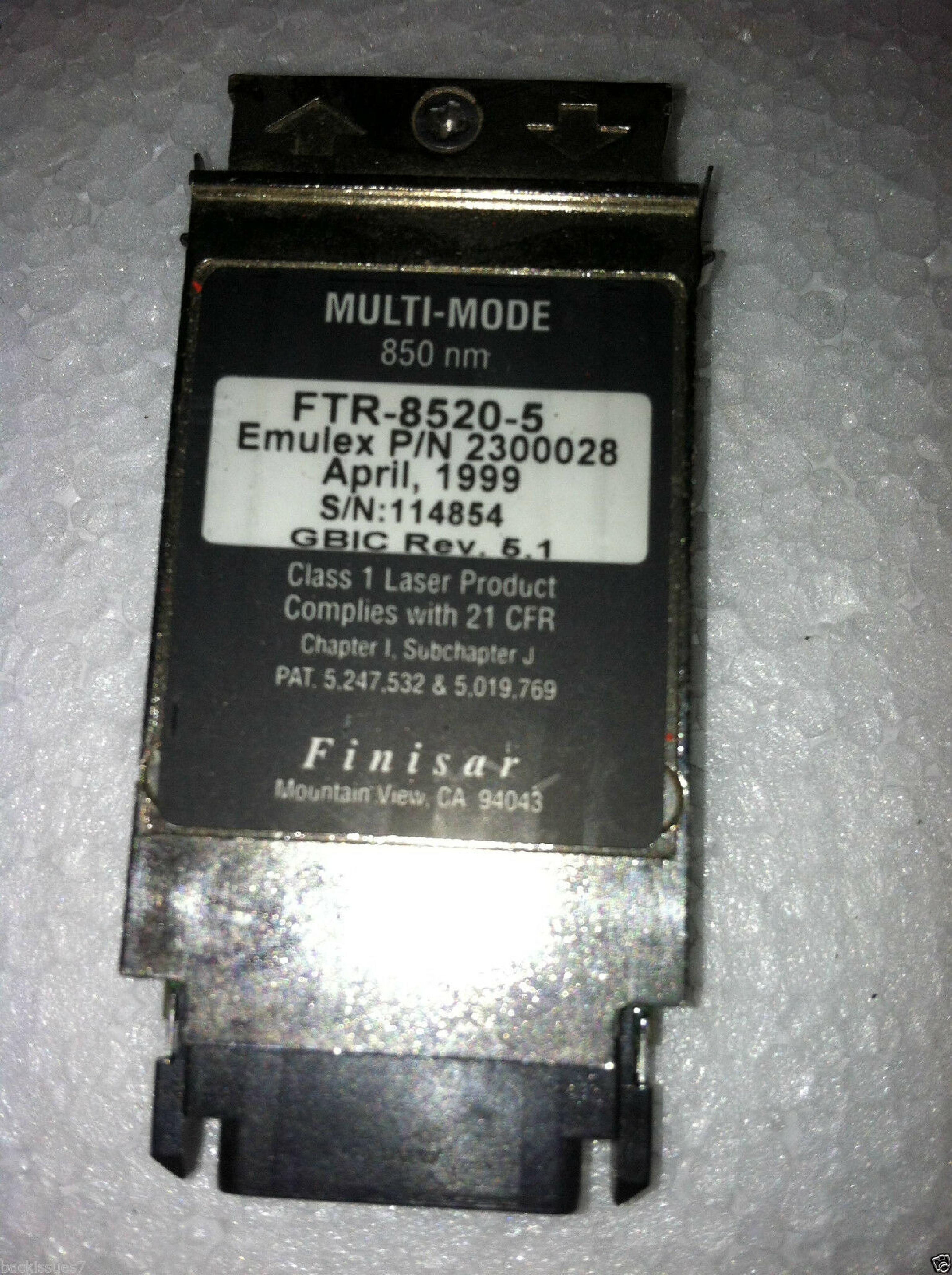 FINISAR 2300028 850NM MULTI-MODE SHORT-WAVELENGTH FIBER GBIC