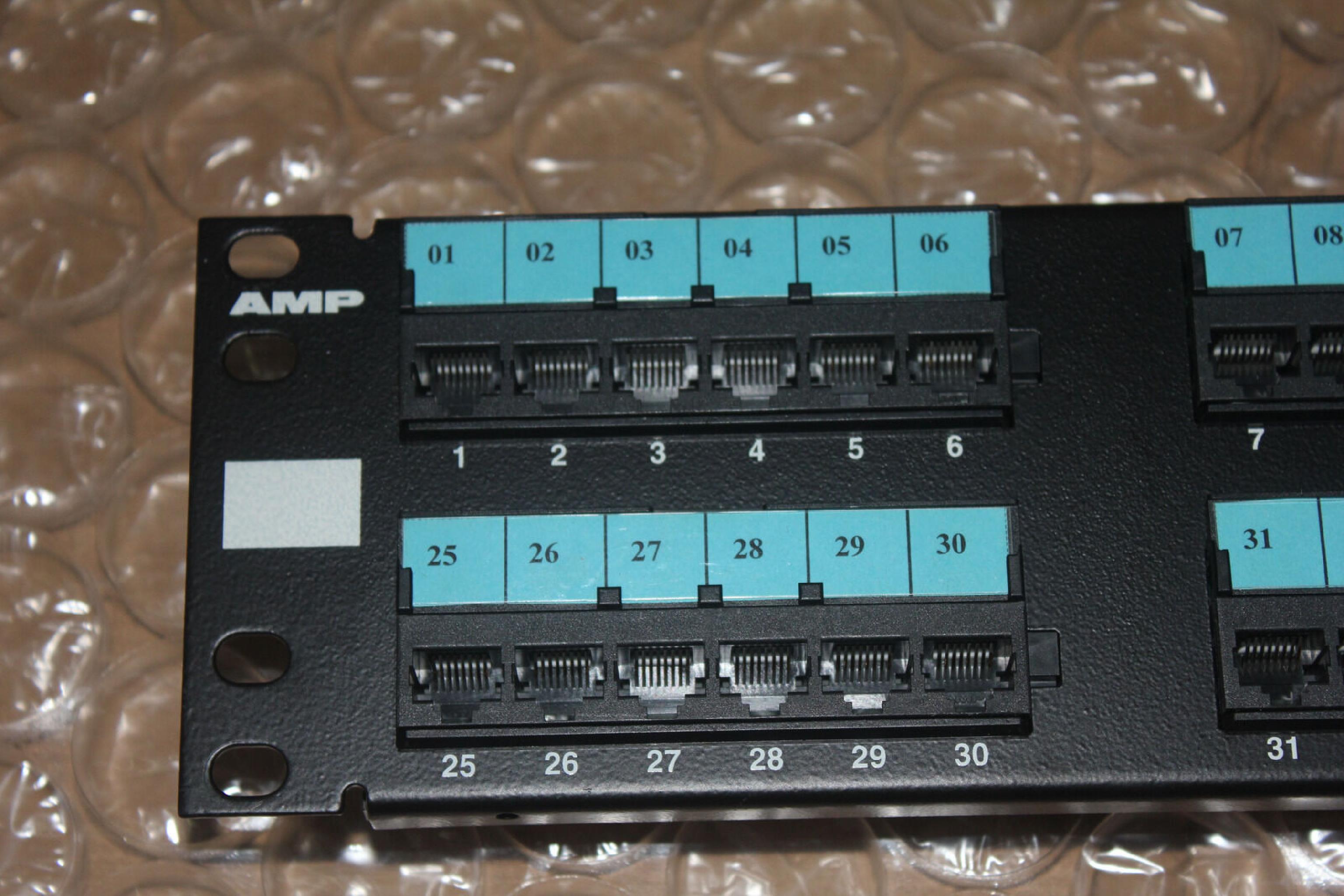 AMP / TYCO 406331-1 COMMUNICATION CIRCUIT ACCESSORY NETCONNECT ENHANCED SYSTEM CAT 5E 48 PORTS