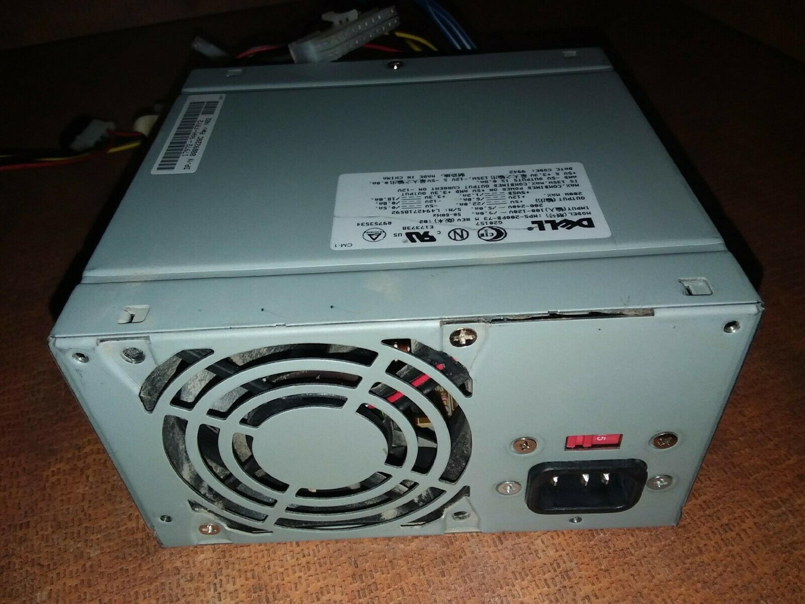 DELL / DELTA ELECTRONICS INC 0009228C 200W POWER SUPPLY FOR GX1 OPTIPLEX