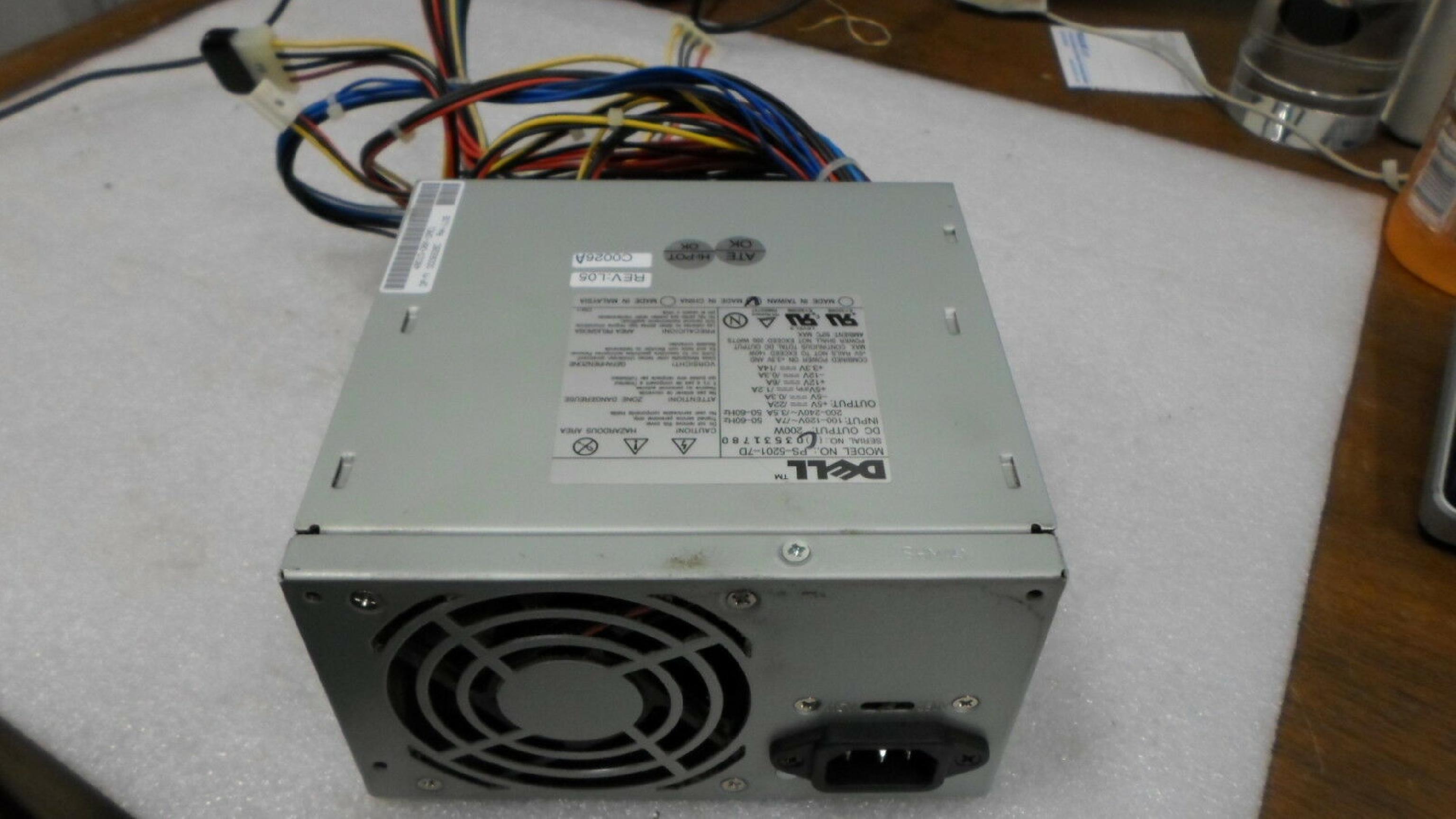 DELL / DELTA ELECTRONICS INC 09228C 200W POWER SUPPLY FOR GX1 OPTIPLEX