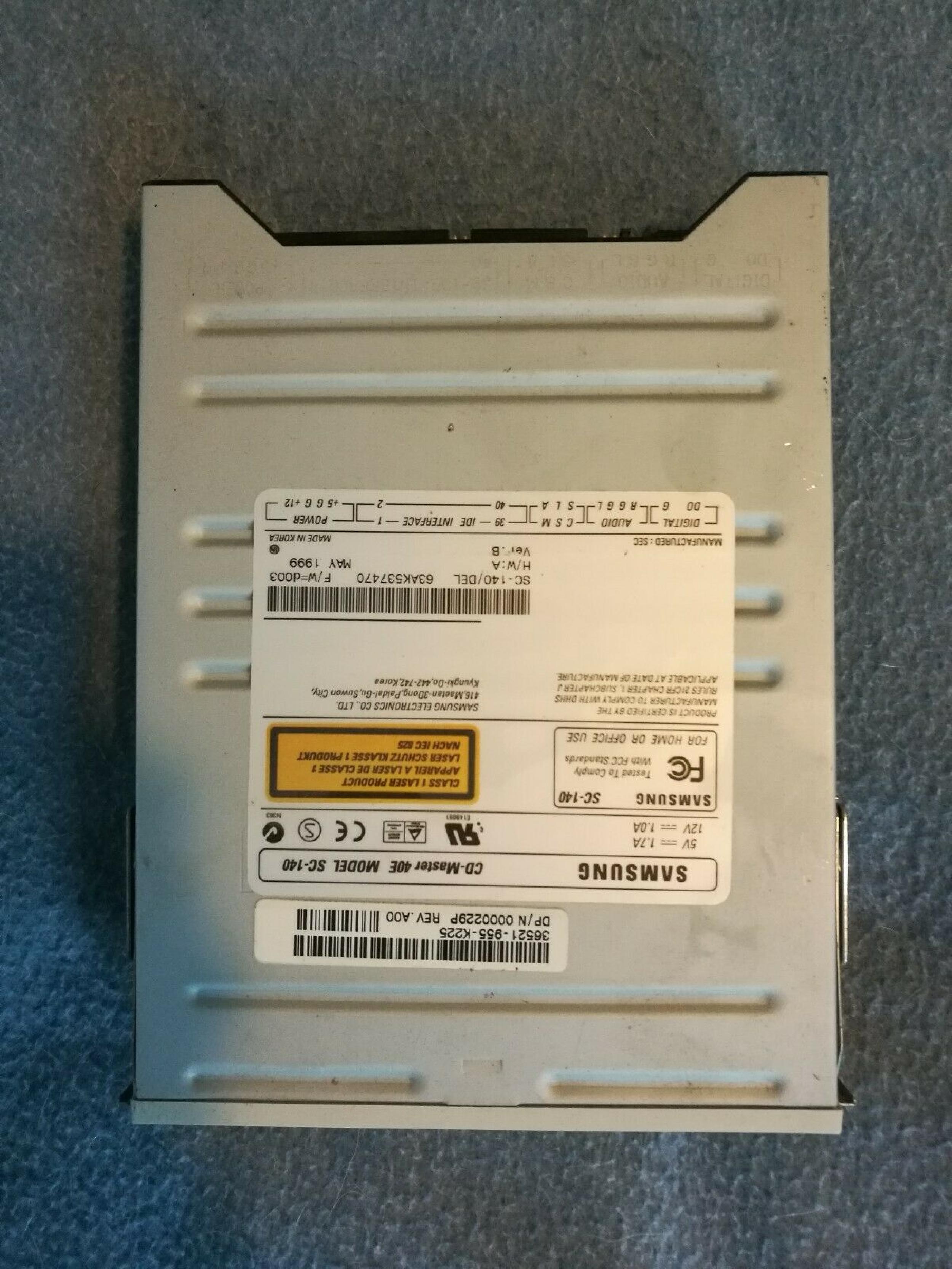SAMSUNG SC-140/DEL CD MASTER 40E CD-ROM DRIVE