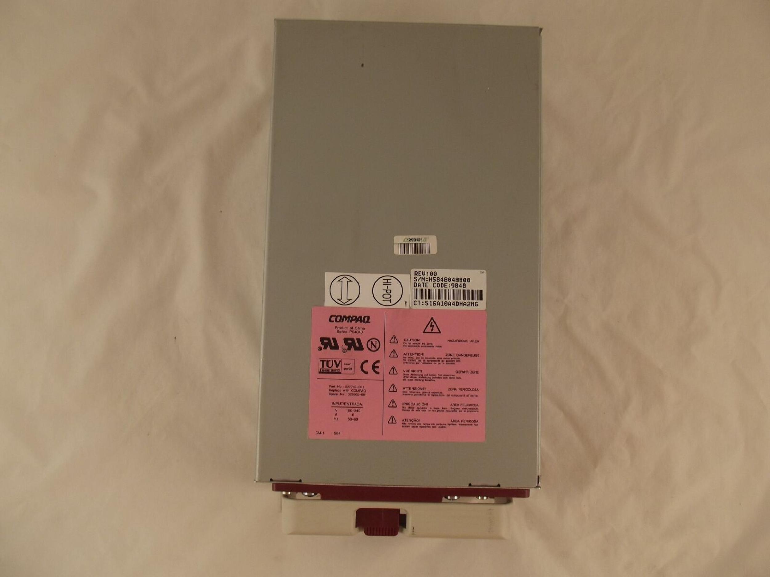 COMPAQ / HEWLETT PACKARD / HP 326905-001 POWER SUPPLY