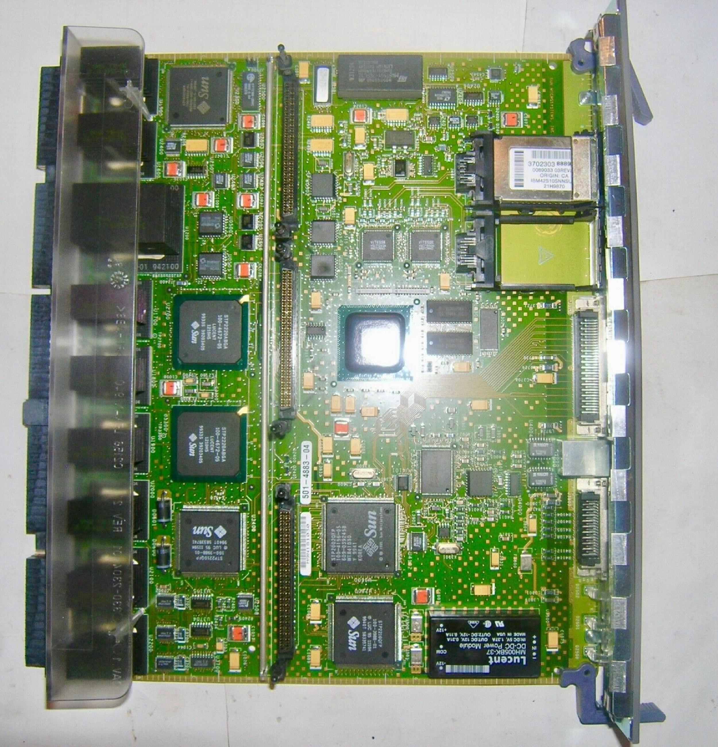 SUN MICROSYSTEMS 501-4883-04 CPU/MEMORY BD WITH DUAL 400MHZ CPU