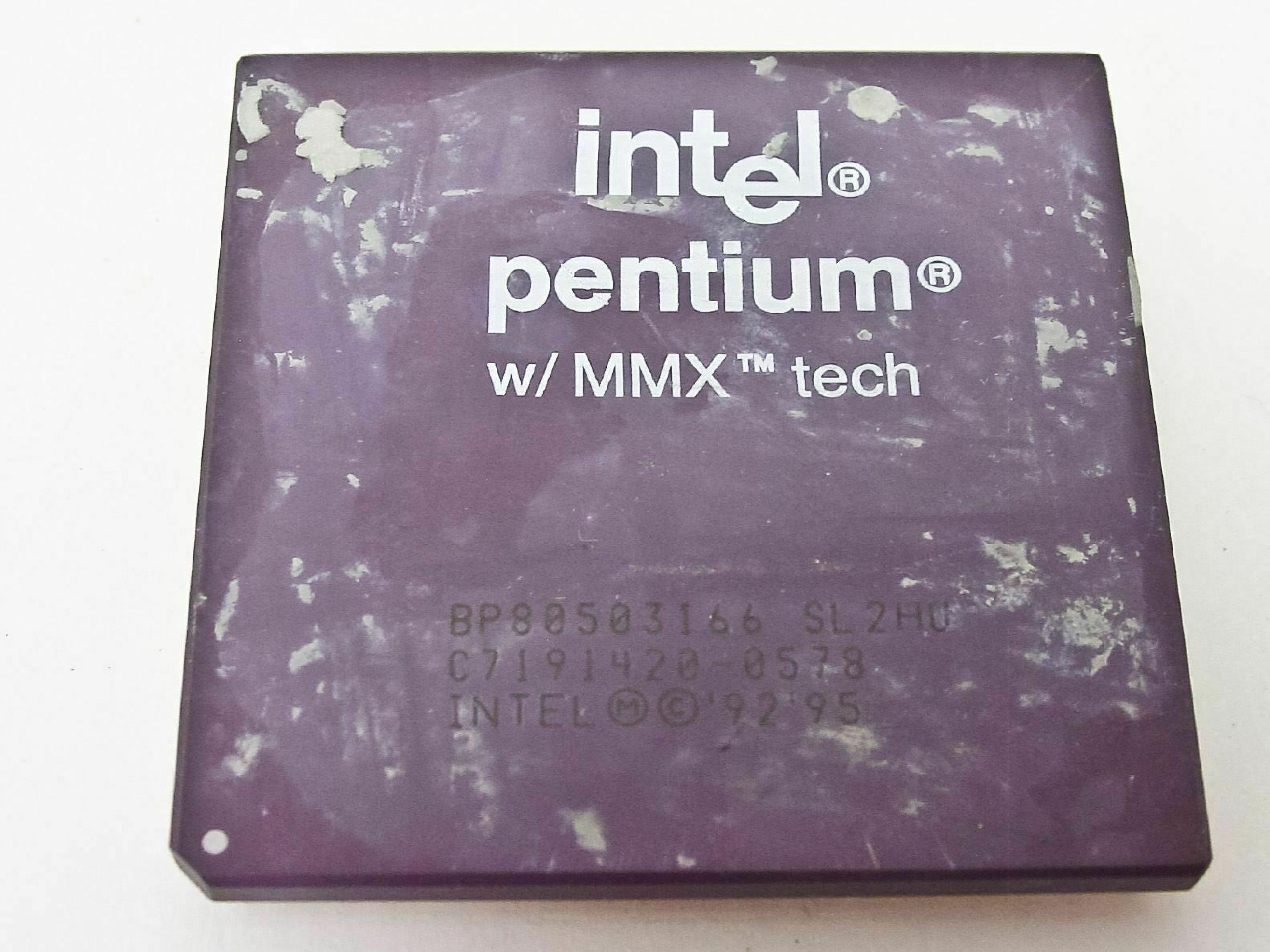 INTEL SL2HU PENTIUM MMX 166MHZ PROCESSOR