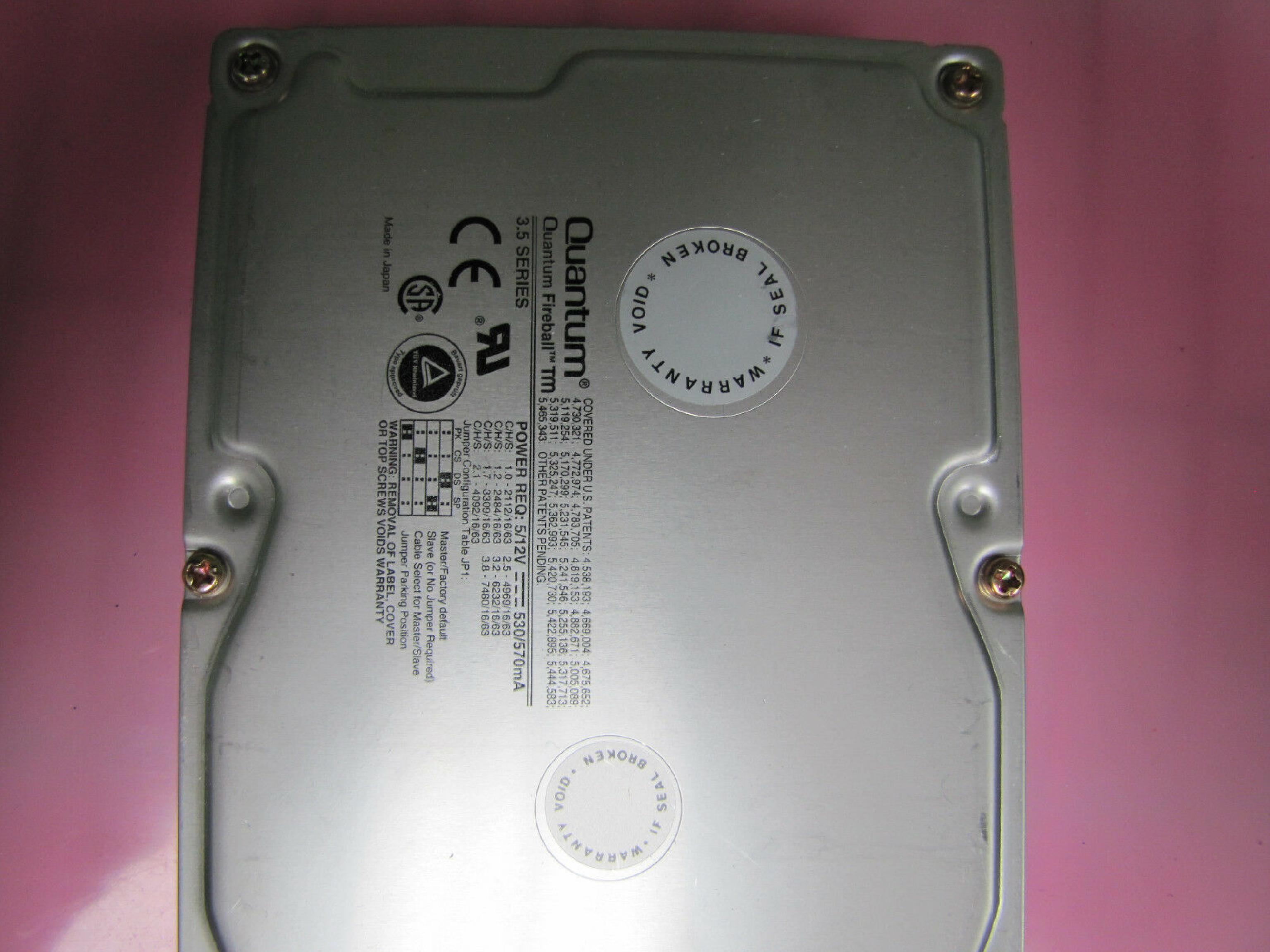 QUANTUM TM32A012 3.2GB HARD DRIVE