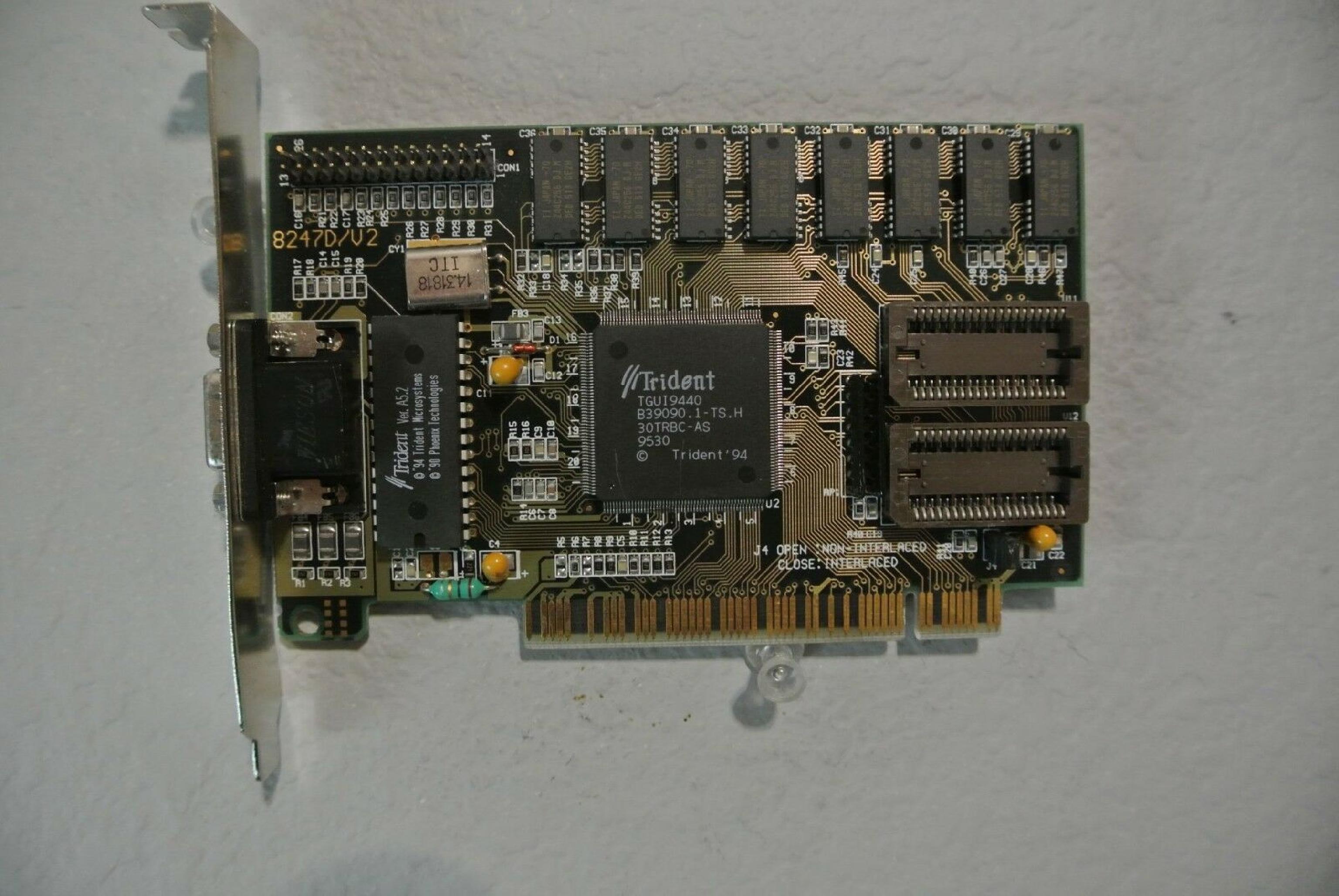 TRIDENT MICROSYSTEMS TGUI9440 VLB TRIDENT TGUI9440 VESA LOCAL BUS