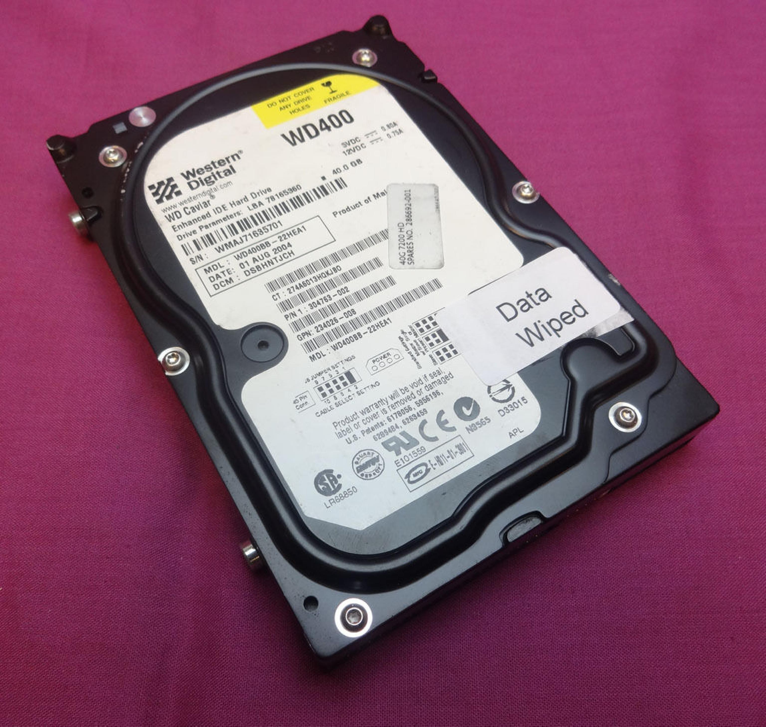 WESTERN DIGITAL / COMPAQ / HEWLETT PACKARD / HP / WD 304763-002 40GB IDE HD LBA 78165360 DATE 29 MAY 2004 DCM HSBHCTJAH BSBHCTJAH 06 MAR HSBHCTJCH DSBHCTJAH 18 11 JUN DSBHCTJCH 17 FSBHCTJAH 05 APR 16 CAVIAR 20 JUL DSBACTJAH 26 HSBACTJAH DSBACTJCH DRIVE