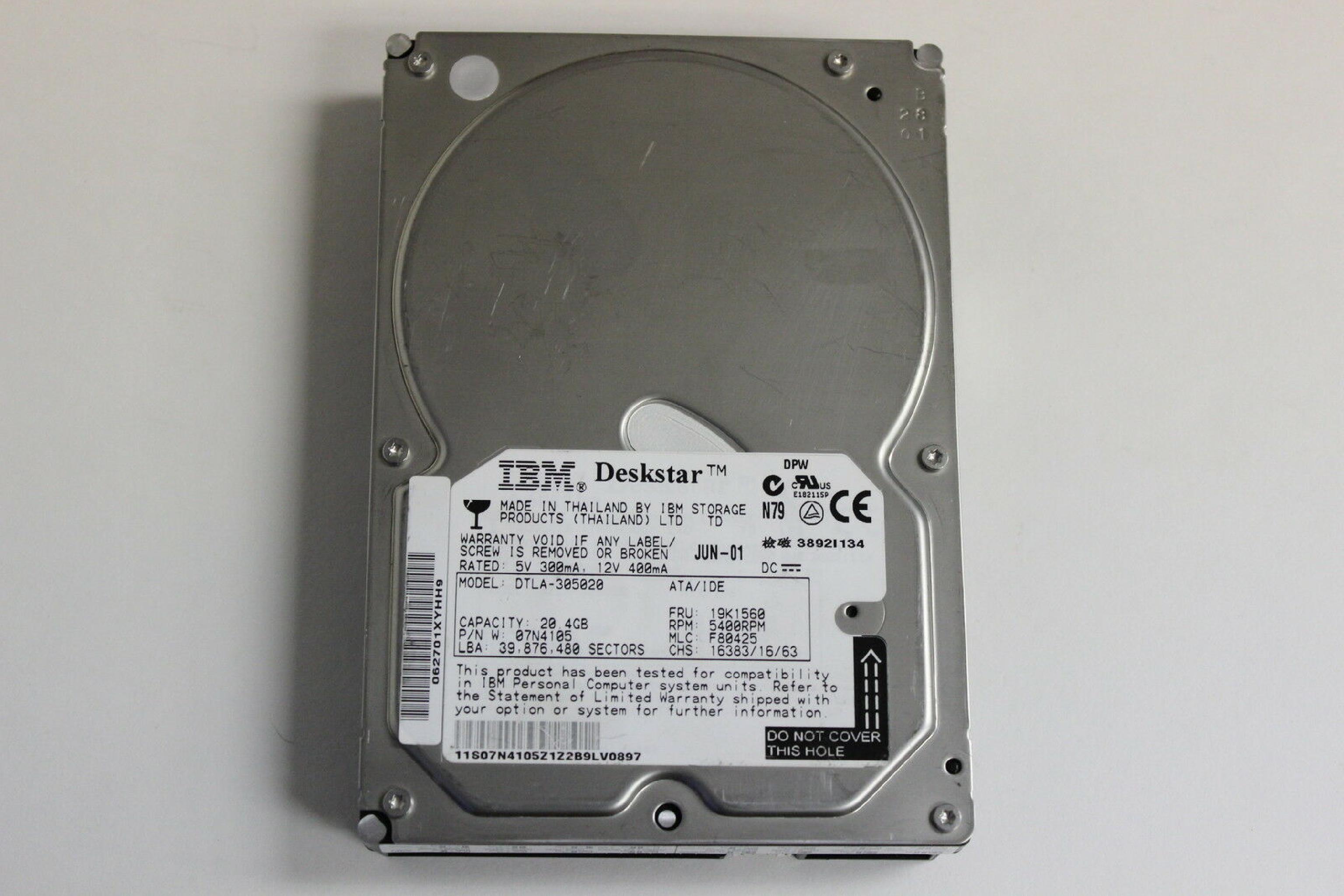 WESTERN DIGITAL / IBM / WD 19K1560 20GB IDE HD LBA 39102336 DATE 10 DEC 2002 DCM HSBANV2A DSCANV2A REV A00 PROTEGE HSCANV2A 15 APR DRIVE 39062500 13 JUN 2003 DSBACV2CA 05 DSBBCV2C 17 JAN DSBHNV2C