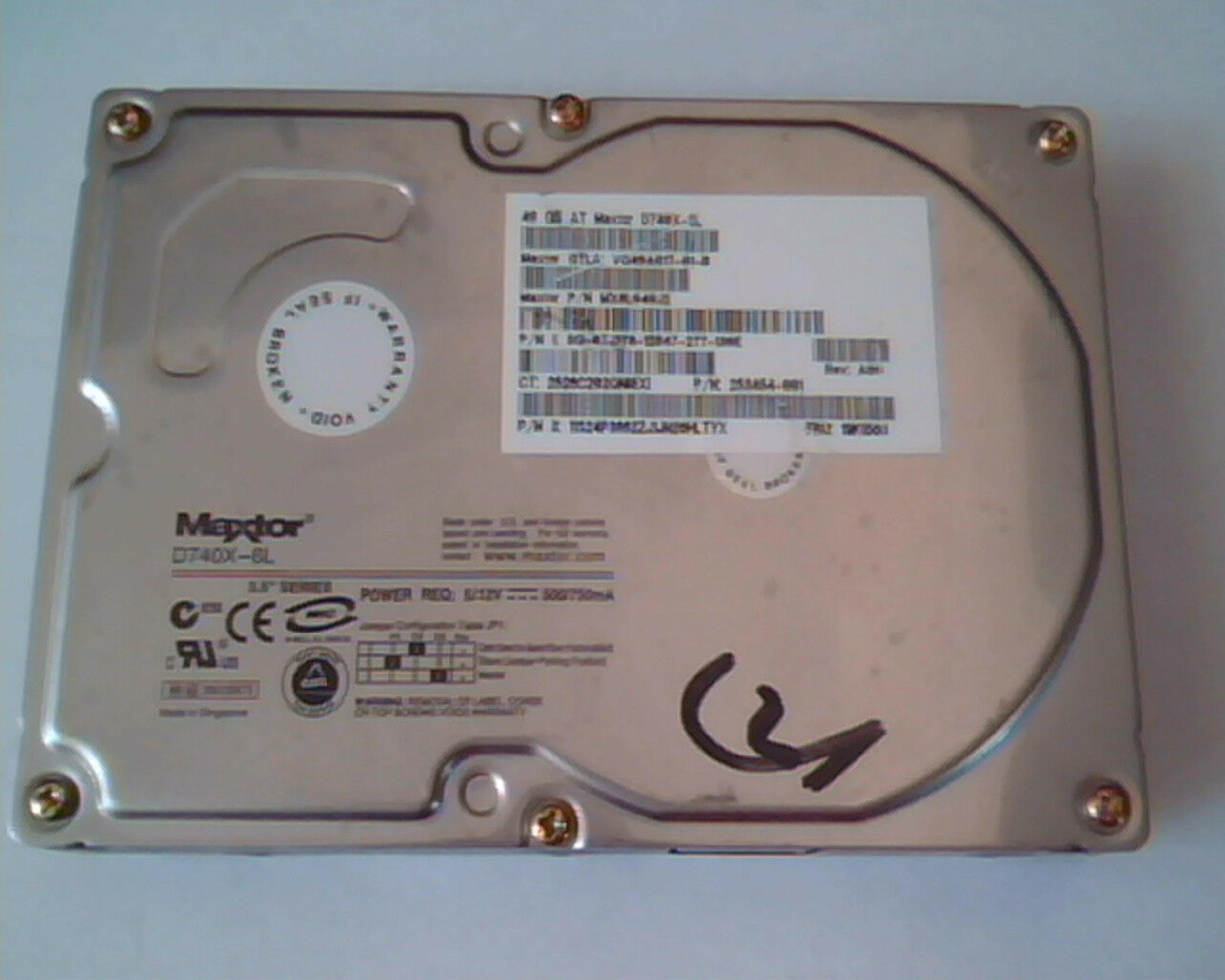 MAXTOR VQ40A017-01-B 40GB IDE HD REV A00