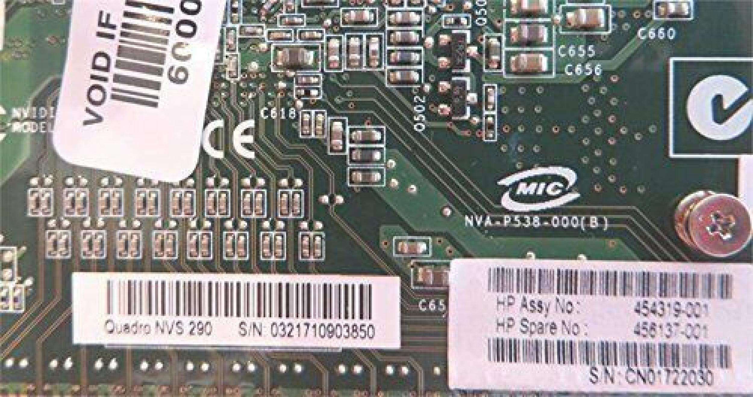 NVIDIA 456137-001 1GB QUADRO NVS 290 PCI-E VIDEO CARD GDDR2 WITH DMS-59 OUTPUT