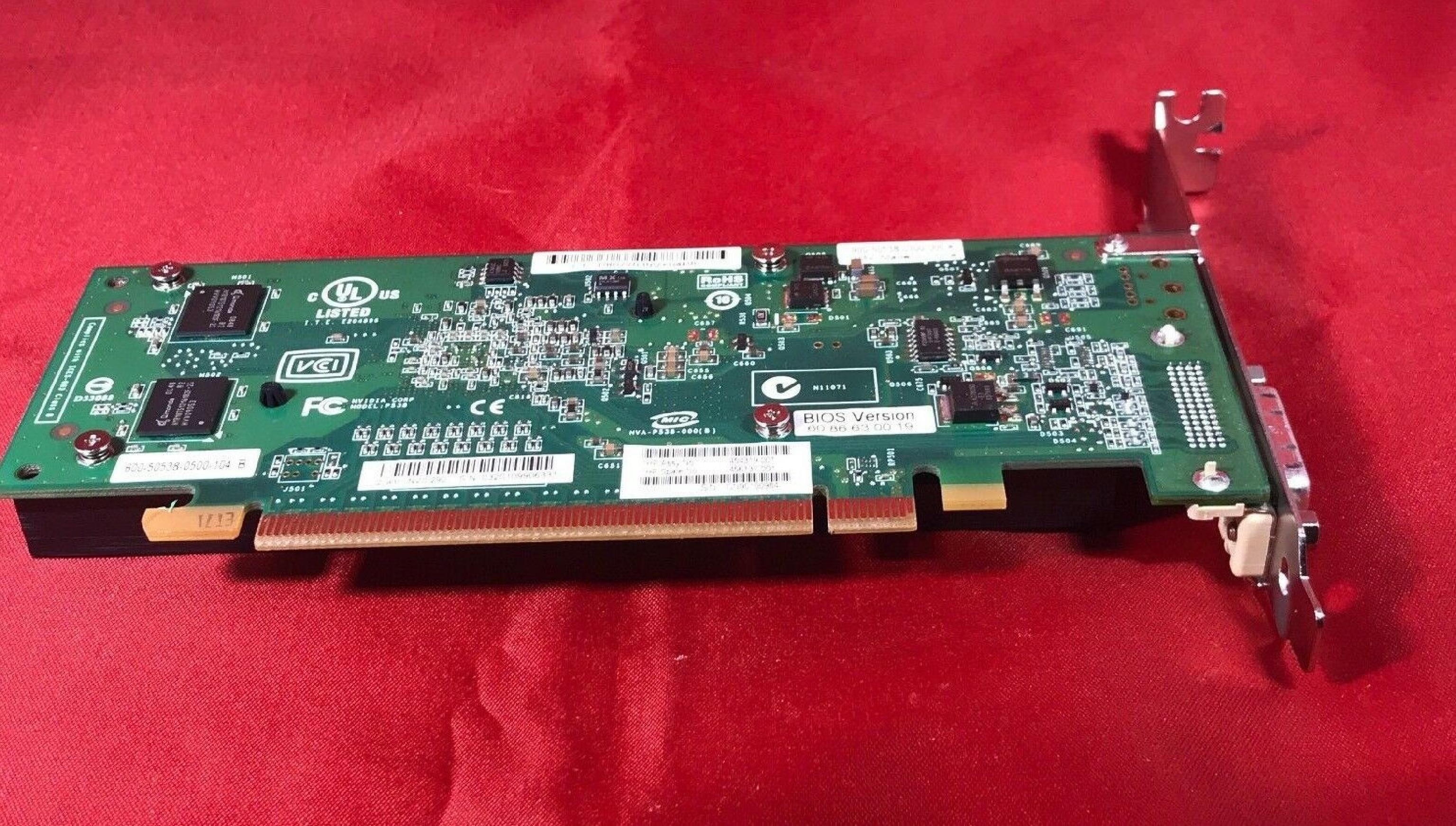 NVIDIA NVS290 1GB QUADRO NVS 290 PCI-E VIDEO CARD GDDR2 WITH DMS-59 OUTPUT