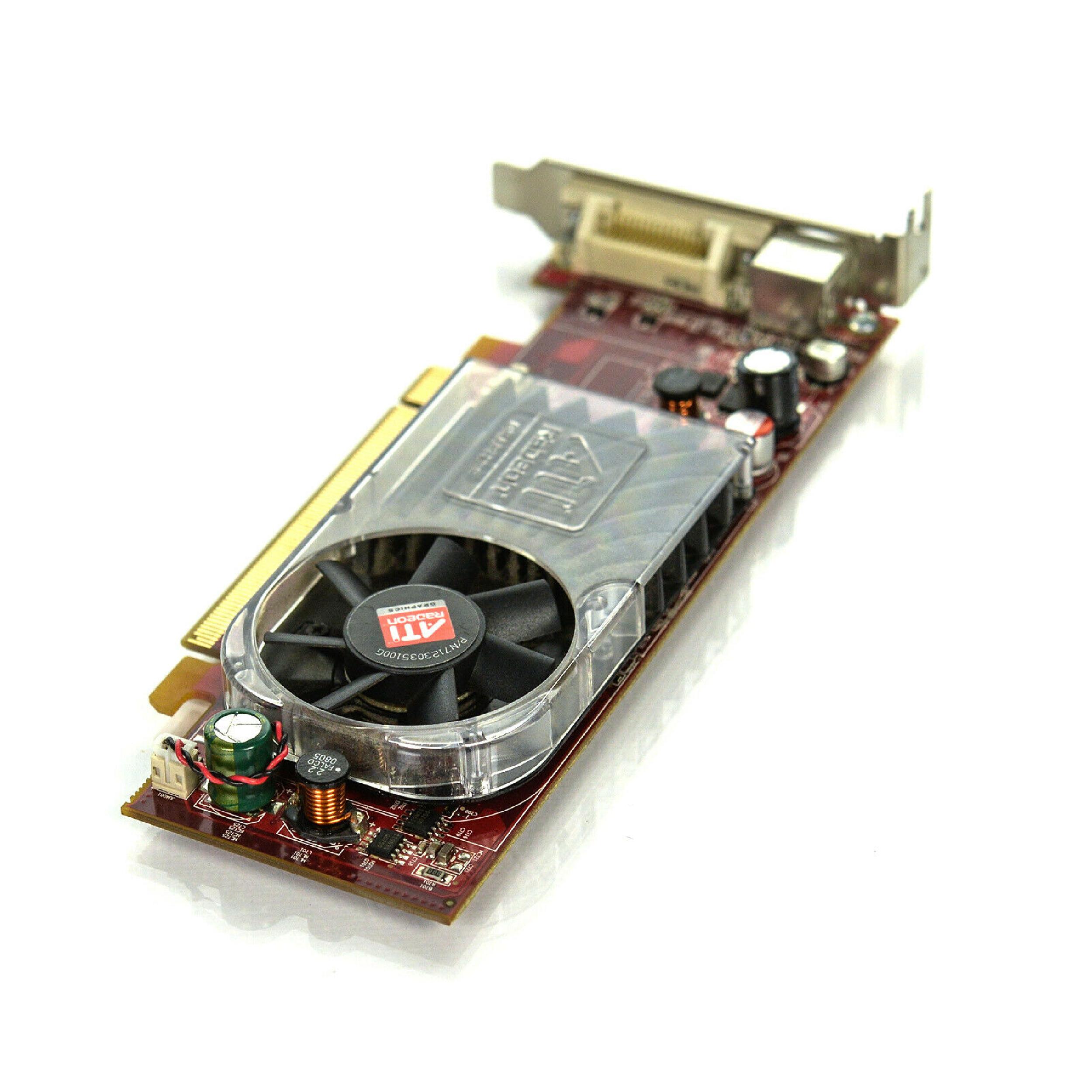 ATI ATI-102-B27602 256MB PCI-E VIDEO CARD X2400 HD2400 WITH DMS-59 OUTPUT RADEON PRO AND SVIDEO OUTPUTS