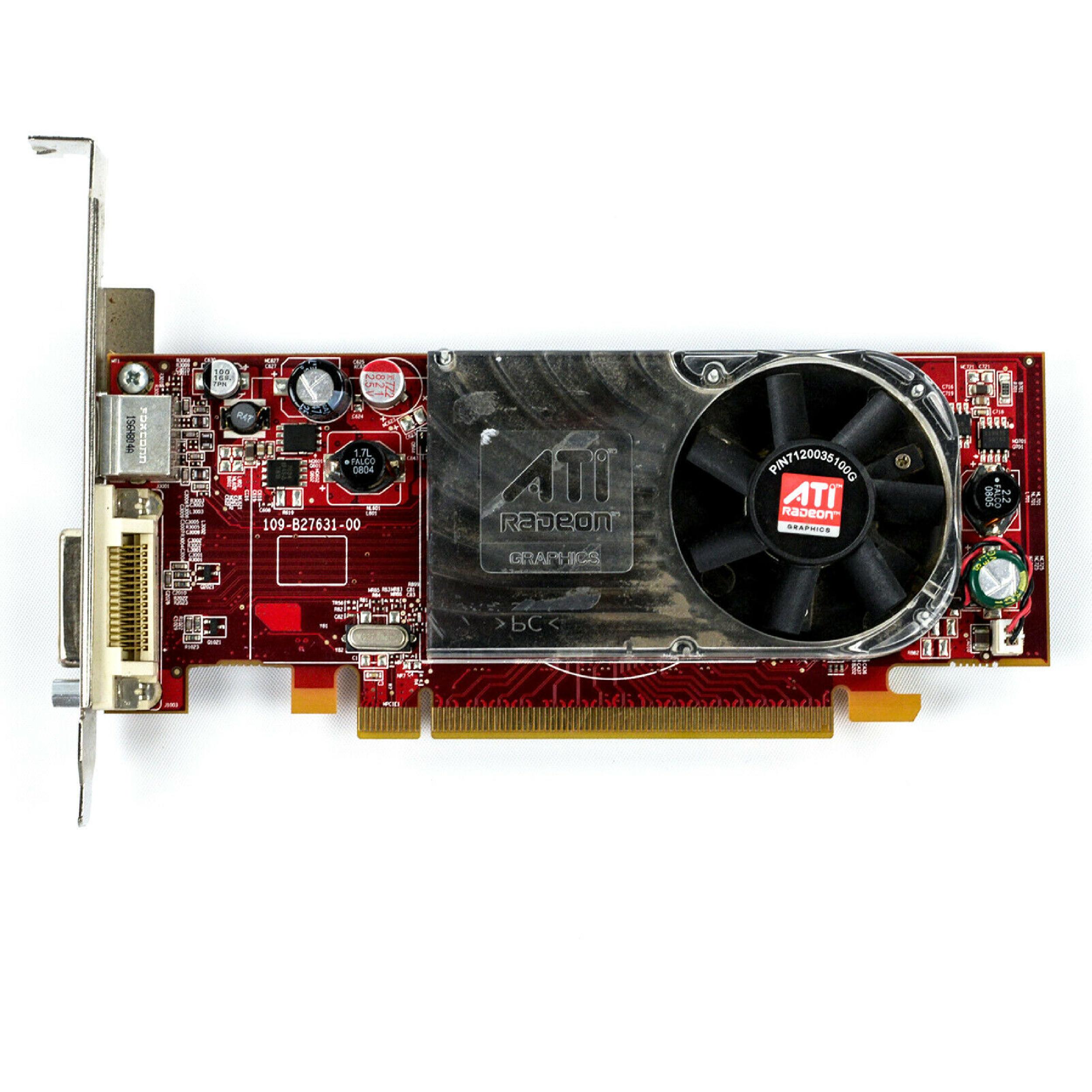 ATI ATI-102-B27602 256MB PCI-E VIDEO CARD X2400 HD2400 WITH DMS-59 OUTPUT RADEON PRO AND SVIDEO OUTPUTS
