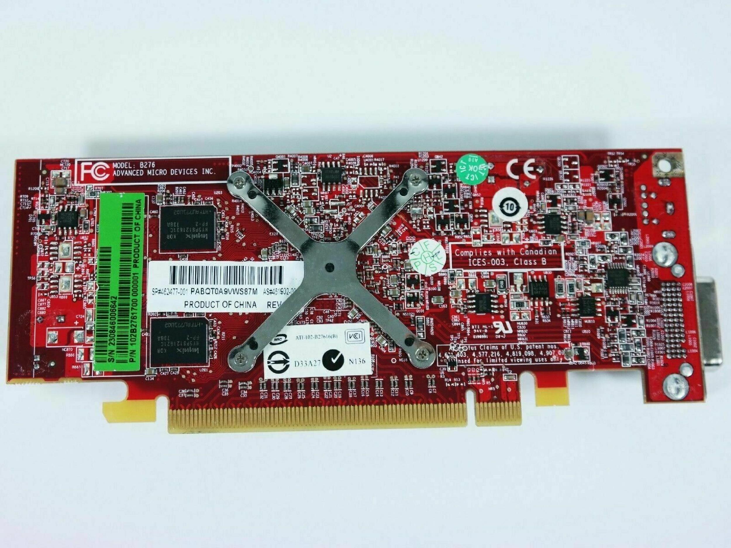 ATI 109-B27631-00 256MB PCI-E VIDEO CARD X2400 HD2400 WITH DMS-59 OUTPUT RADEON PRO AND SVIDEO OUTPUTS