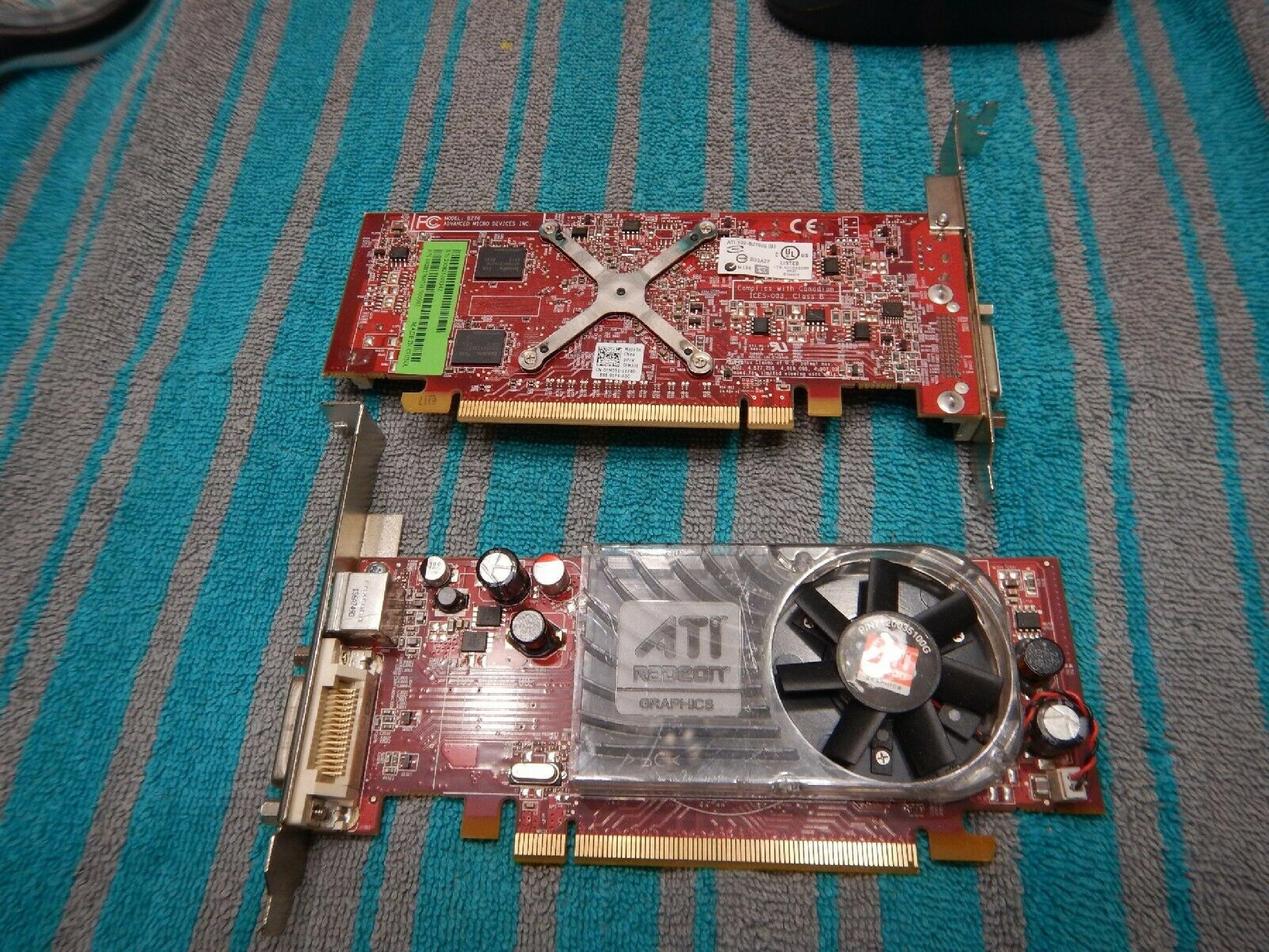 ATI 109-B27631-00 256MB PCI-E VIDEO CARD X2400 HD2400 WITH DMS-59 OUTPUT RADEON PRO AND SVIDEO OUTPUTS